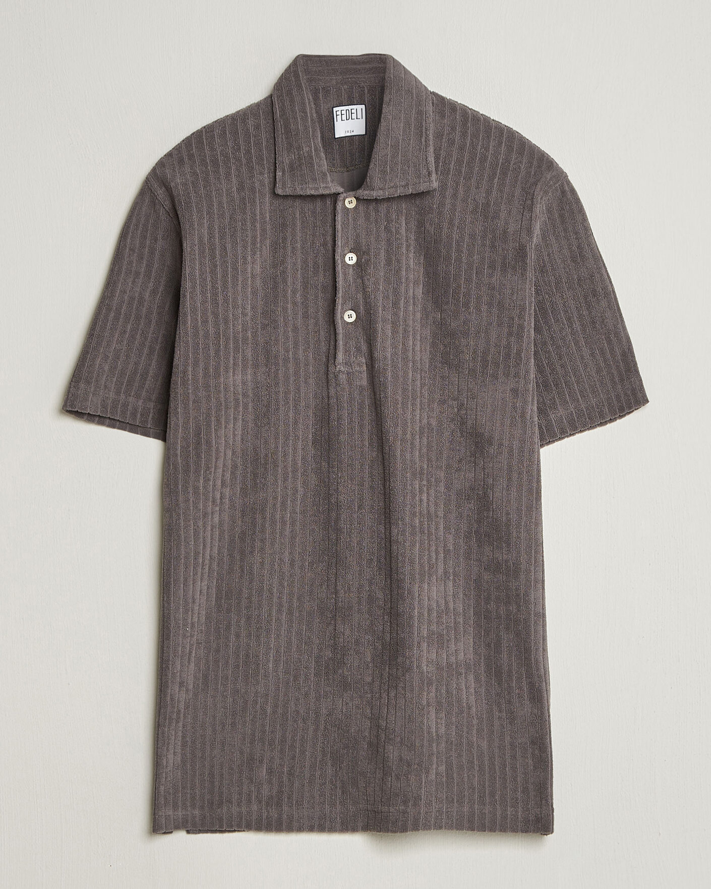 Mies | Pikeet | Fedeli | Rib Terry Polo Taupe