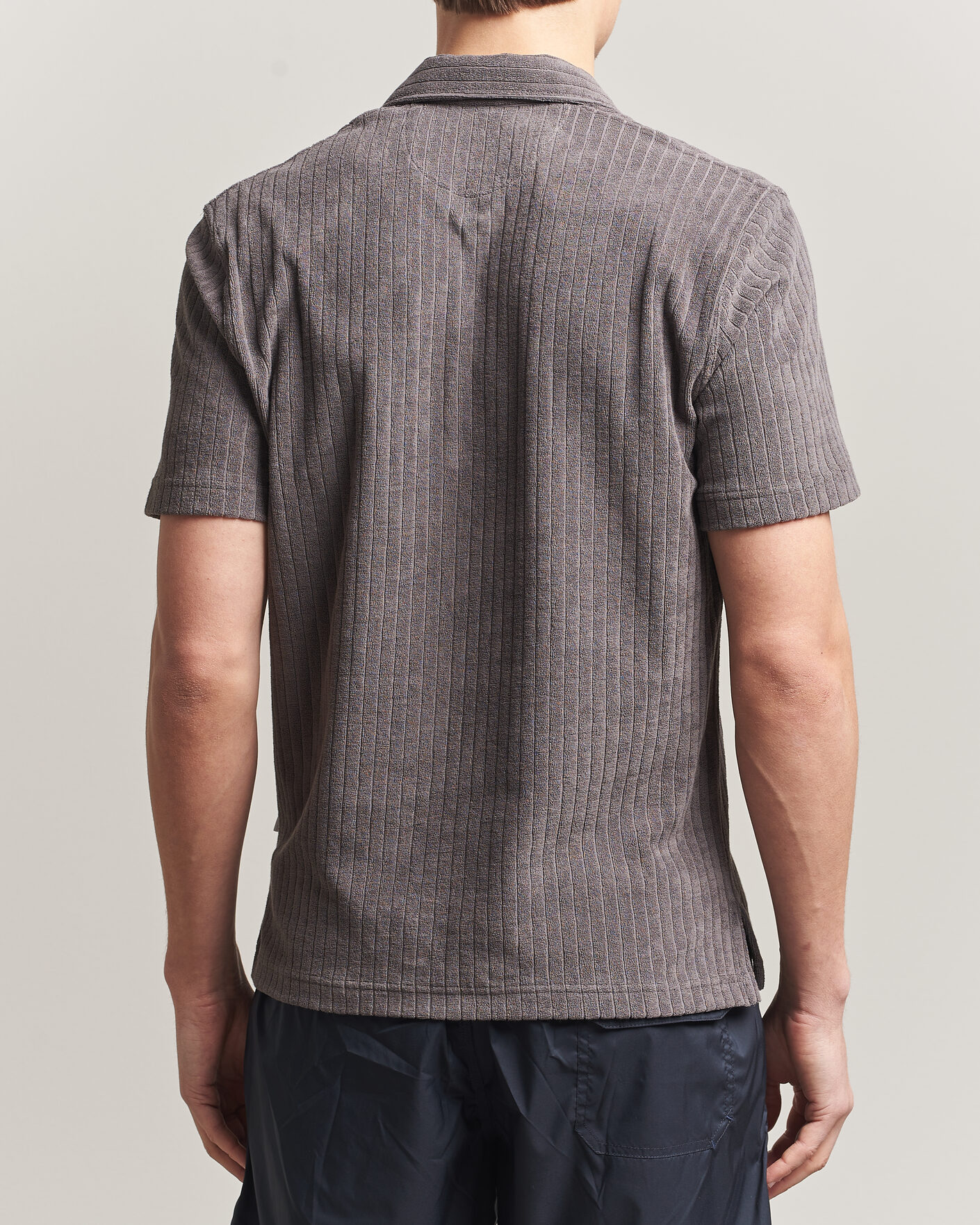 Mies | Pikeet | Fedeli | Rib Terry Polo Taupe