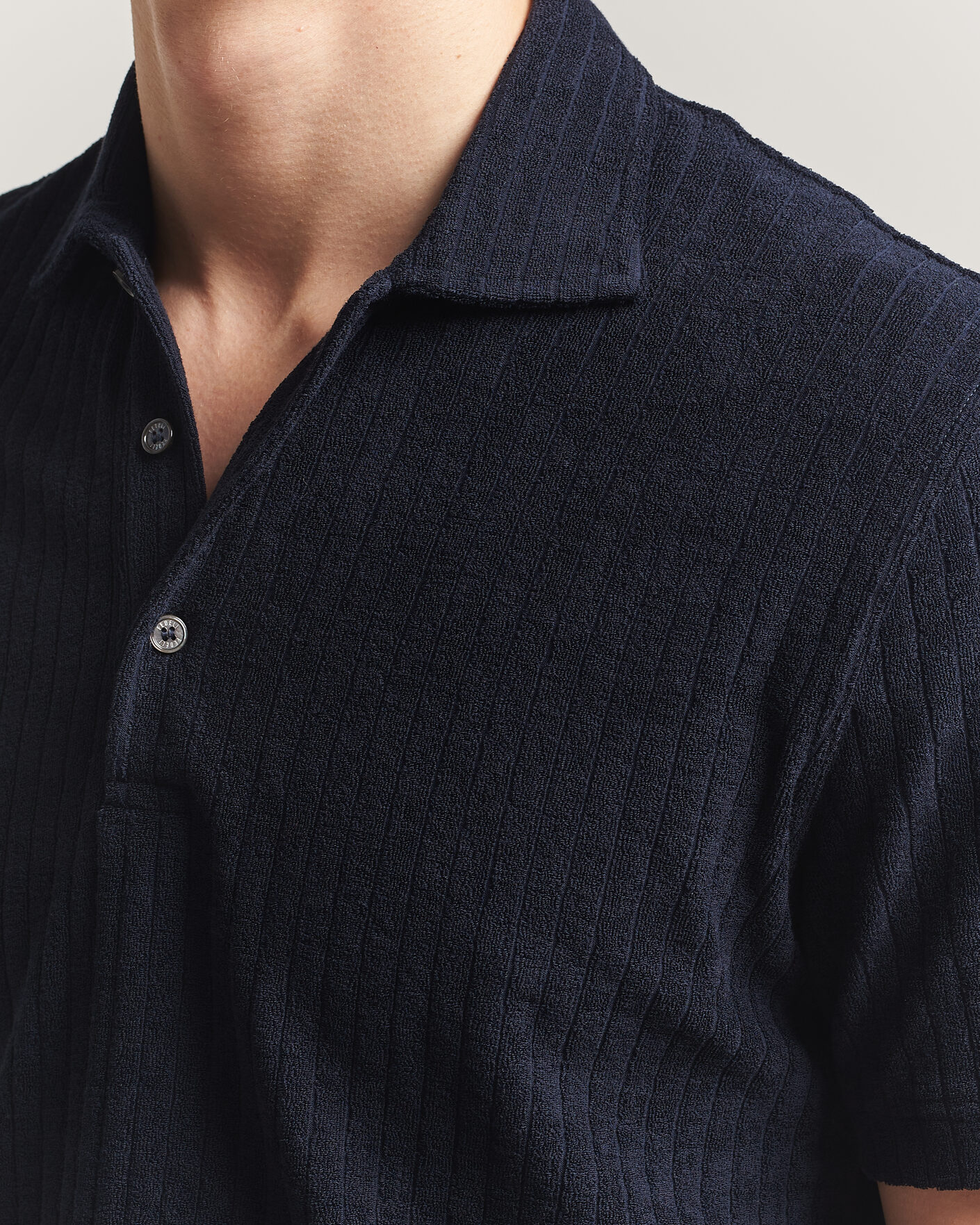 Mies | Pikeet | Fedeli | Rib Terry Polo Navy