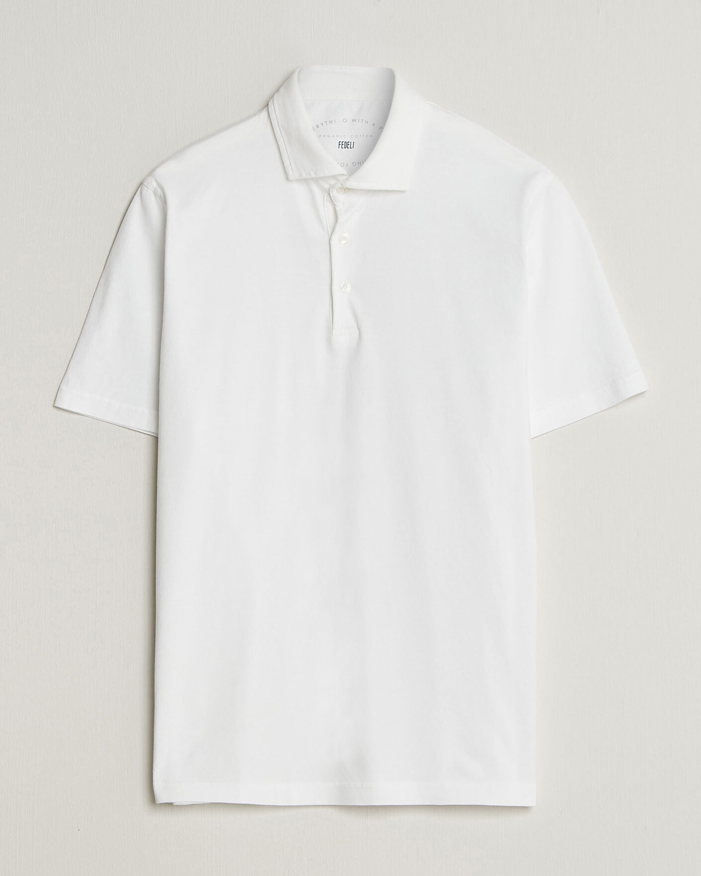 Mies | Pikeet | Fedeli | Zero Organic Cotton Polo White
