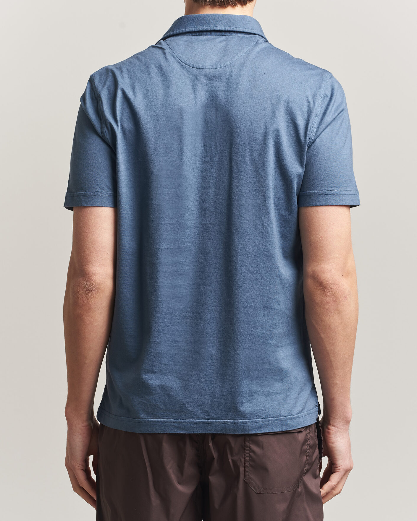 Mies | Pikeet | Fedeli | Zero Organic Cotton Polo Steel Blue