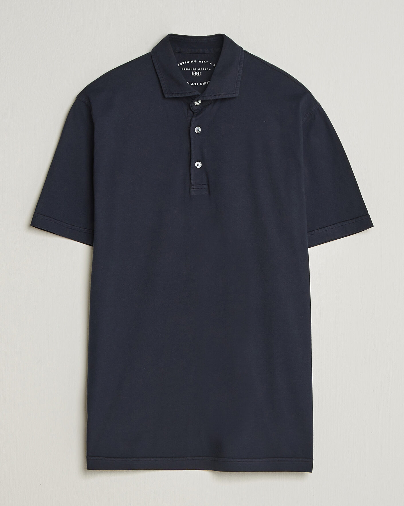 Mies | Pikeet | Fedeli | Zero Organic Cotton Polo Navy
