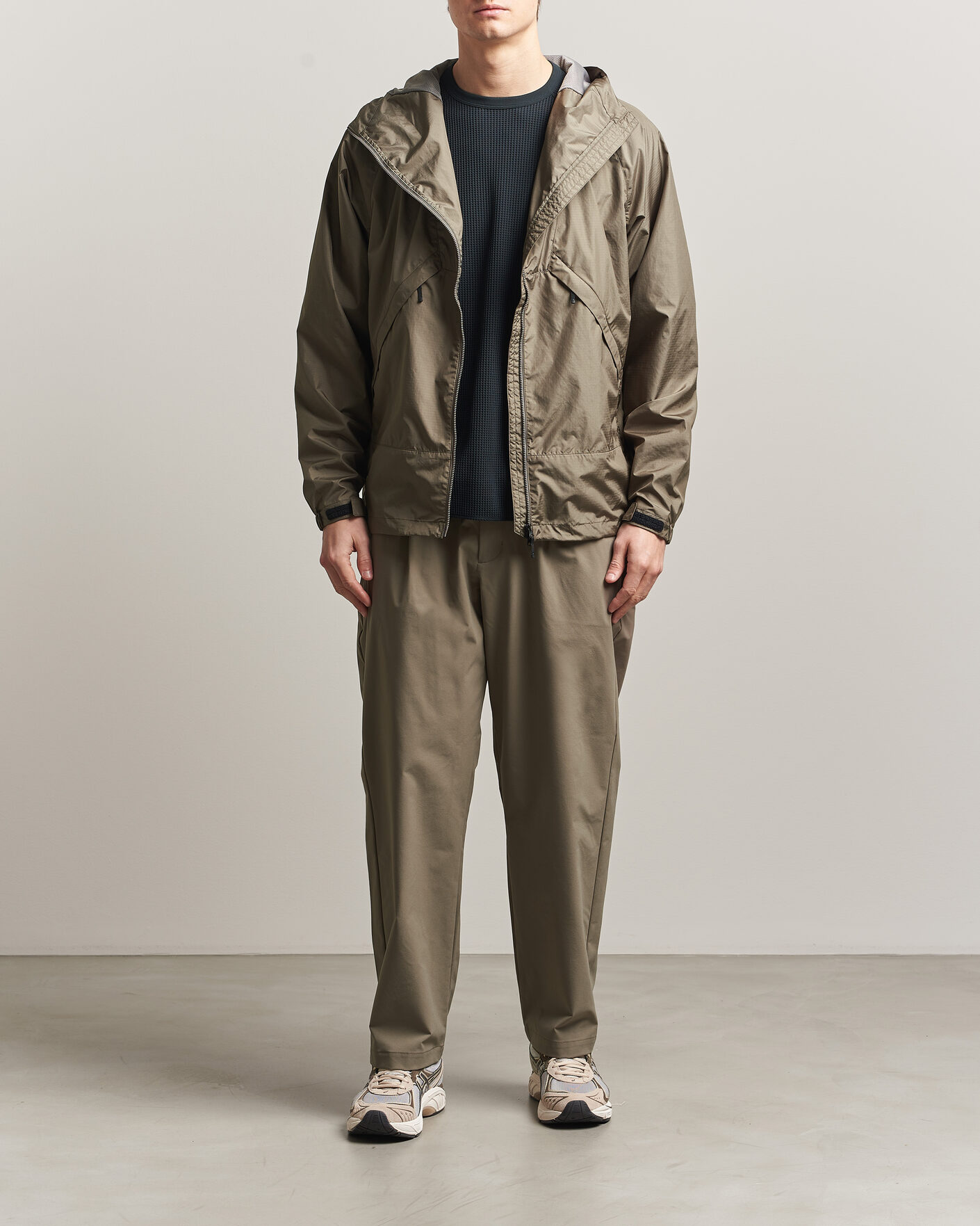 Mies | Takit | Goldwin | Rip Stop Hooded Jacket Sand