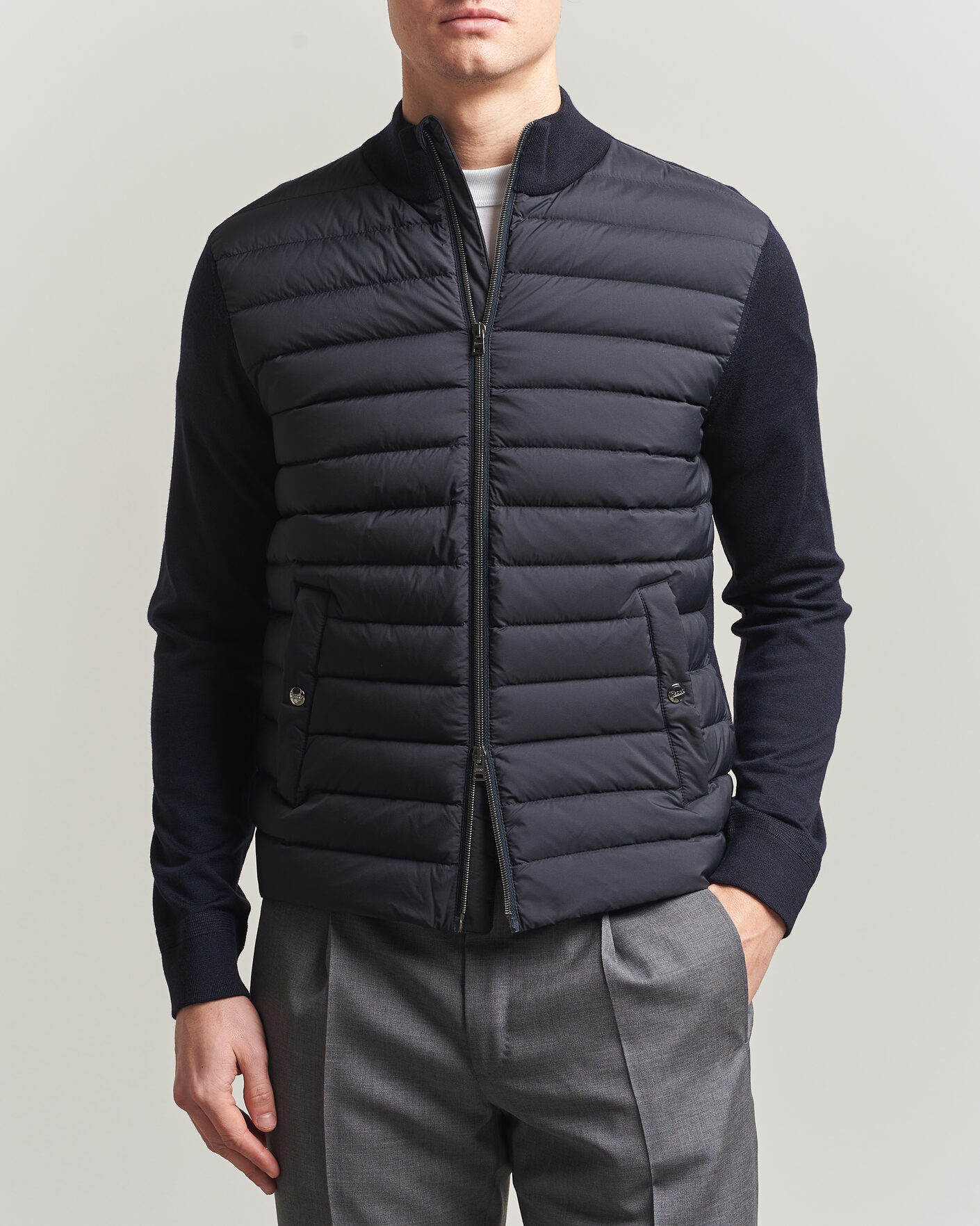 Mies | Takit | Herno | Luxury Hybrid Jacket Navy