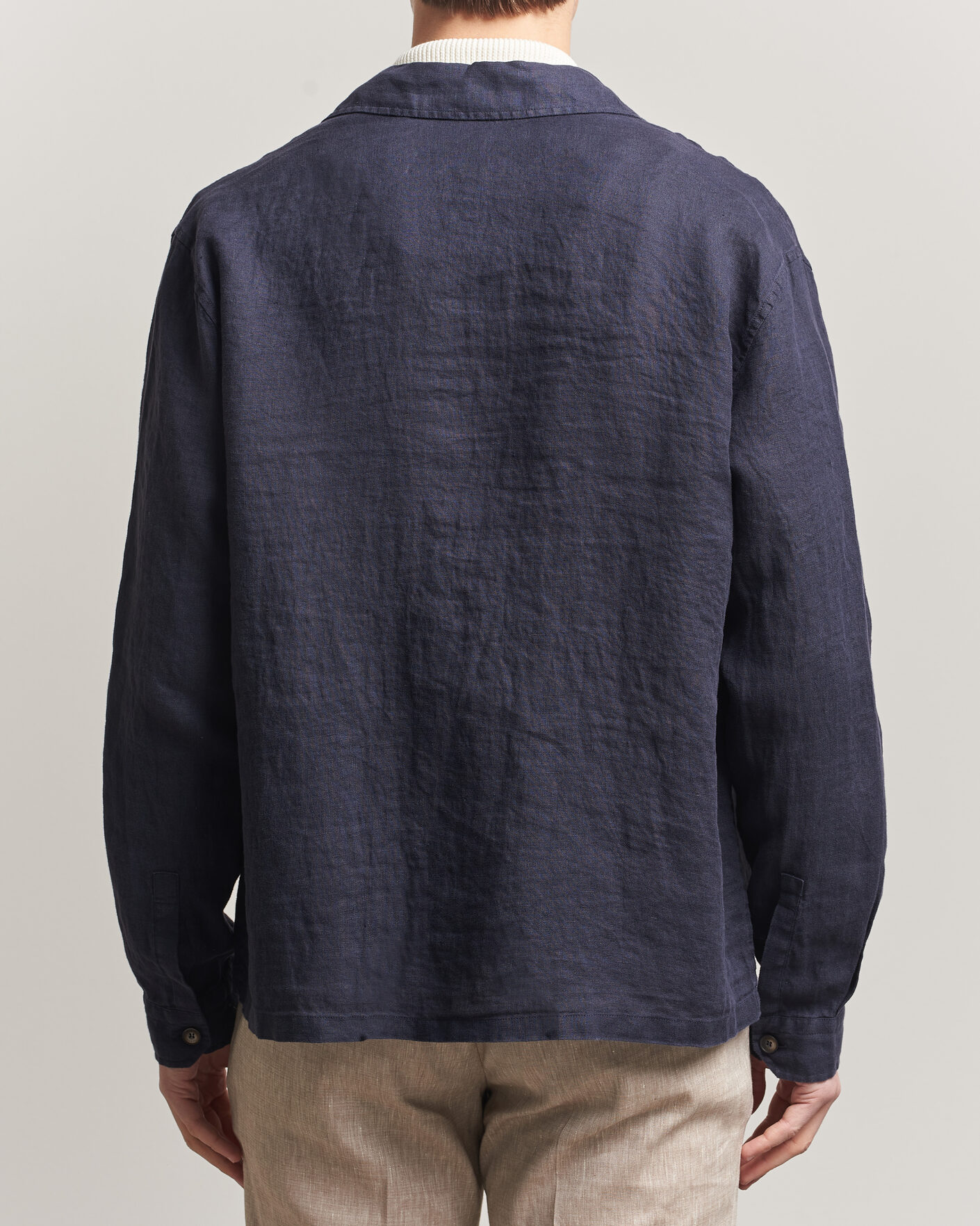 Mies | Takit | Herno | Linen Safari Jacket Navy