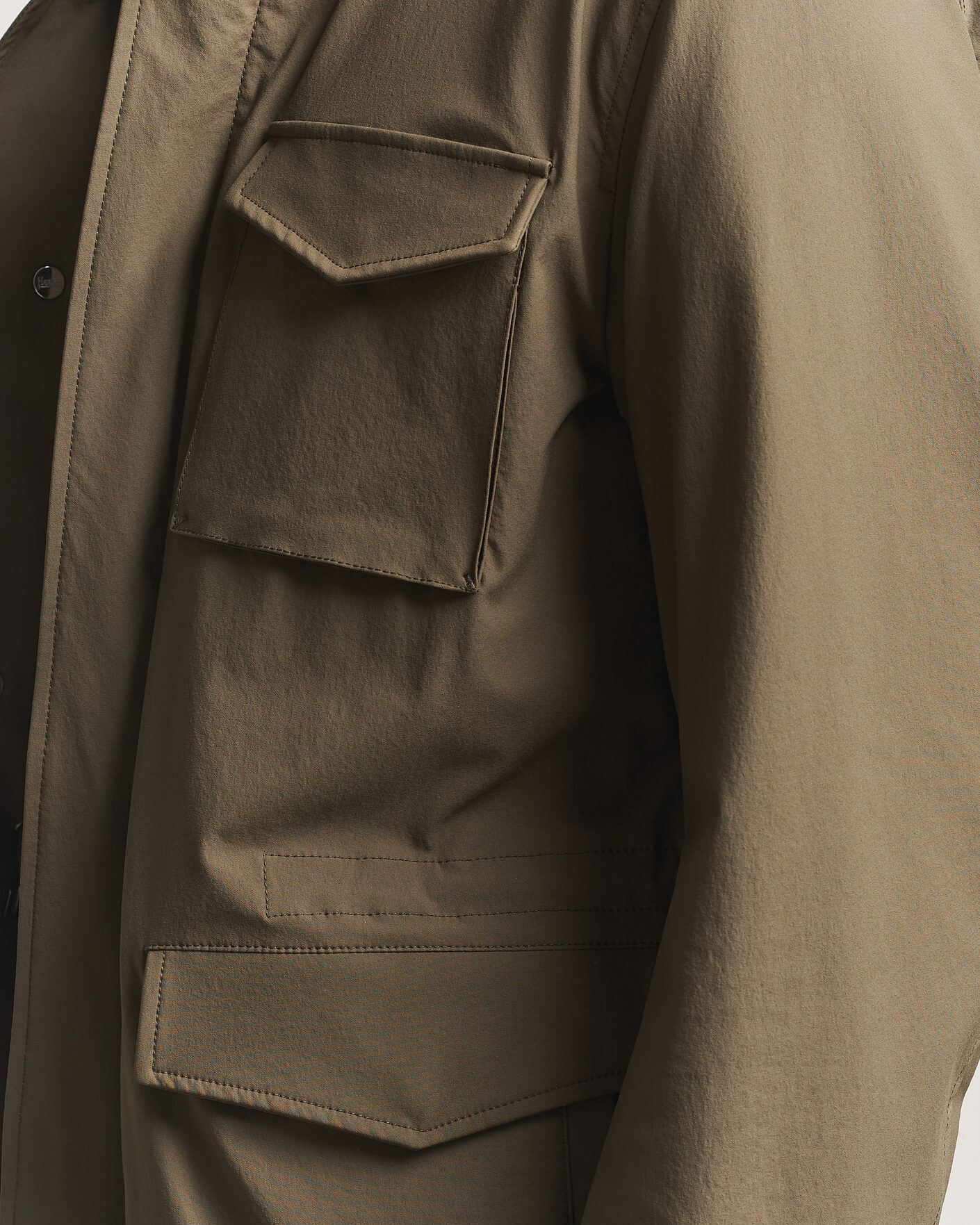 Mies | Takit | Herno | Soft Nylon Field Jacket Military