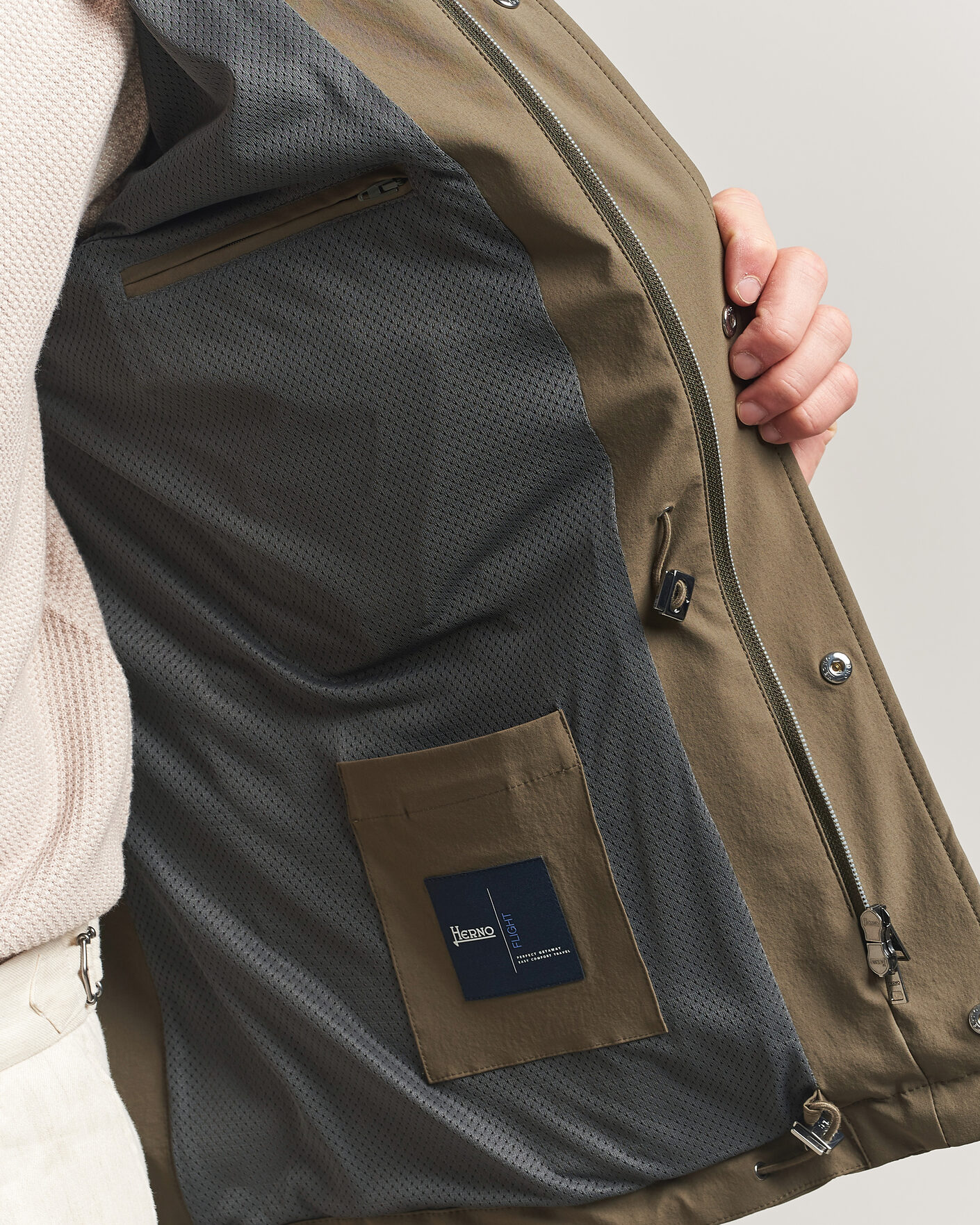 Mies | Takit | Herno | Soft Nylon Field Jacket Military