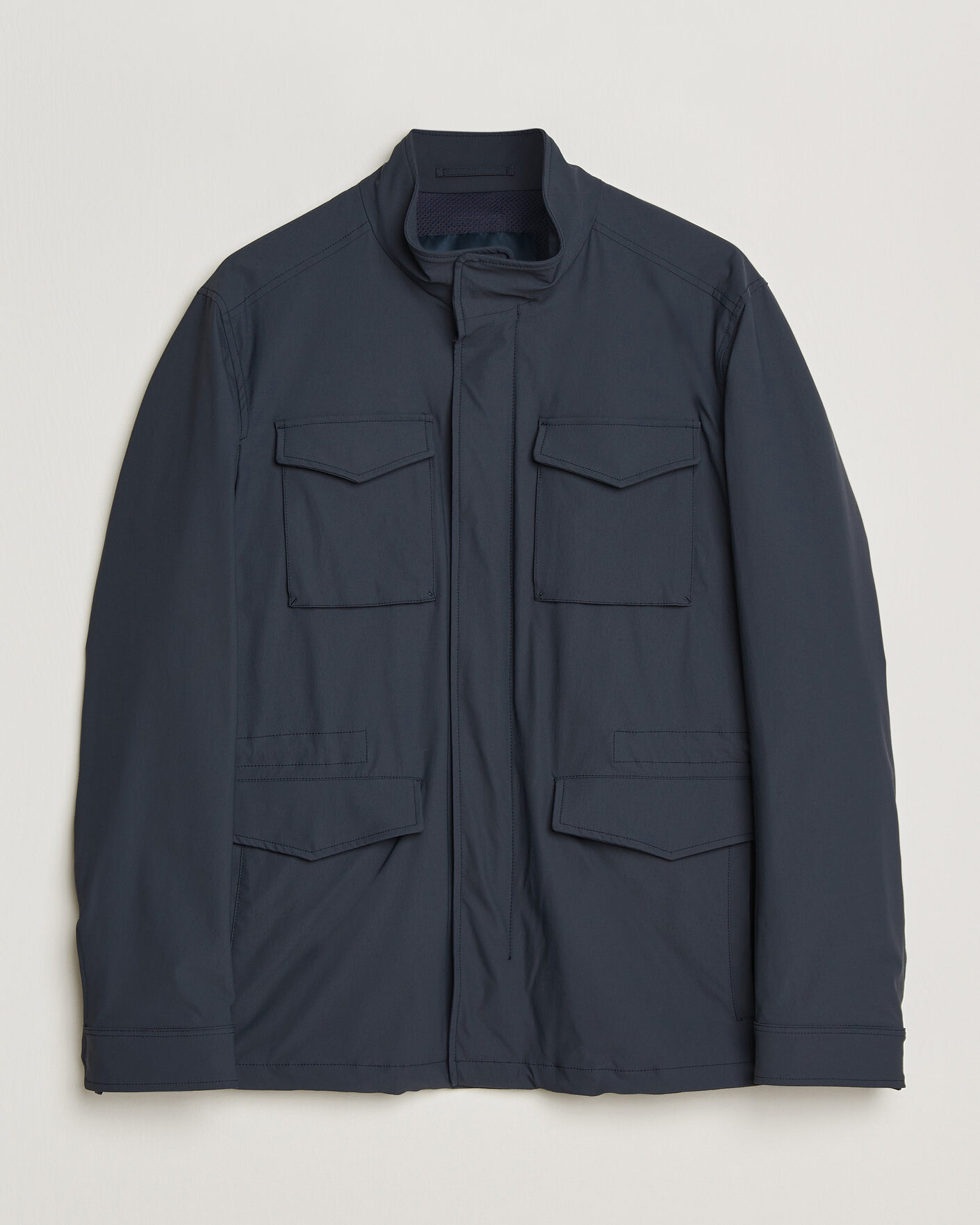 Mies | Takit | Herno | Soft Nylon Field Jacket Navy