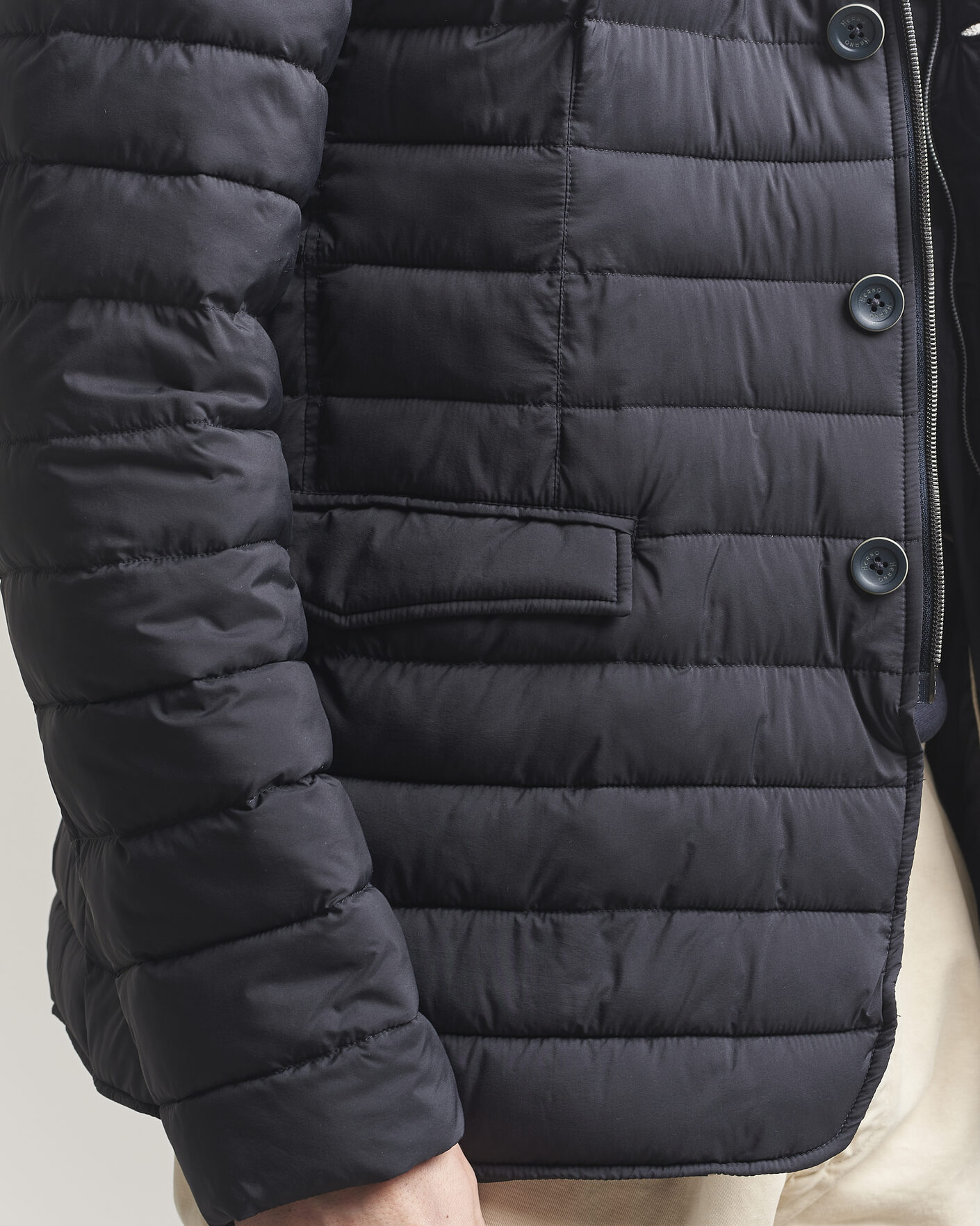 Mies | Takit | Herno | Nuage Matt Nylon Blazer Navy