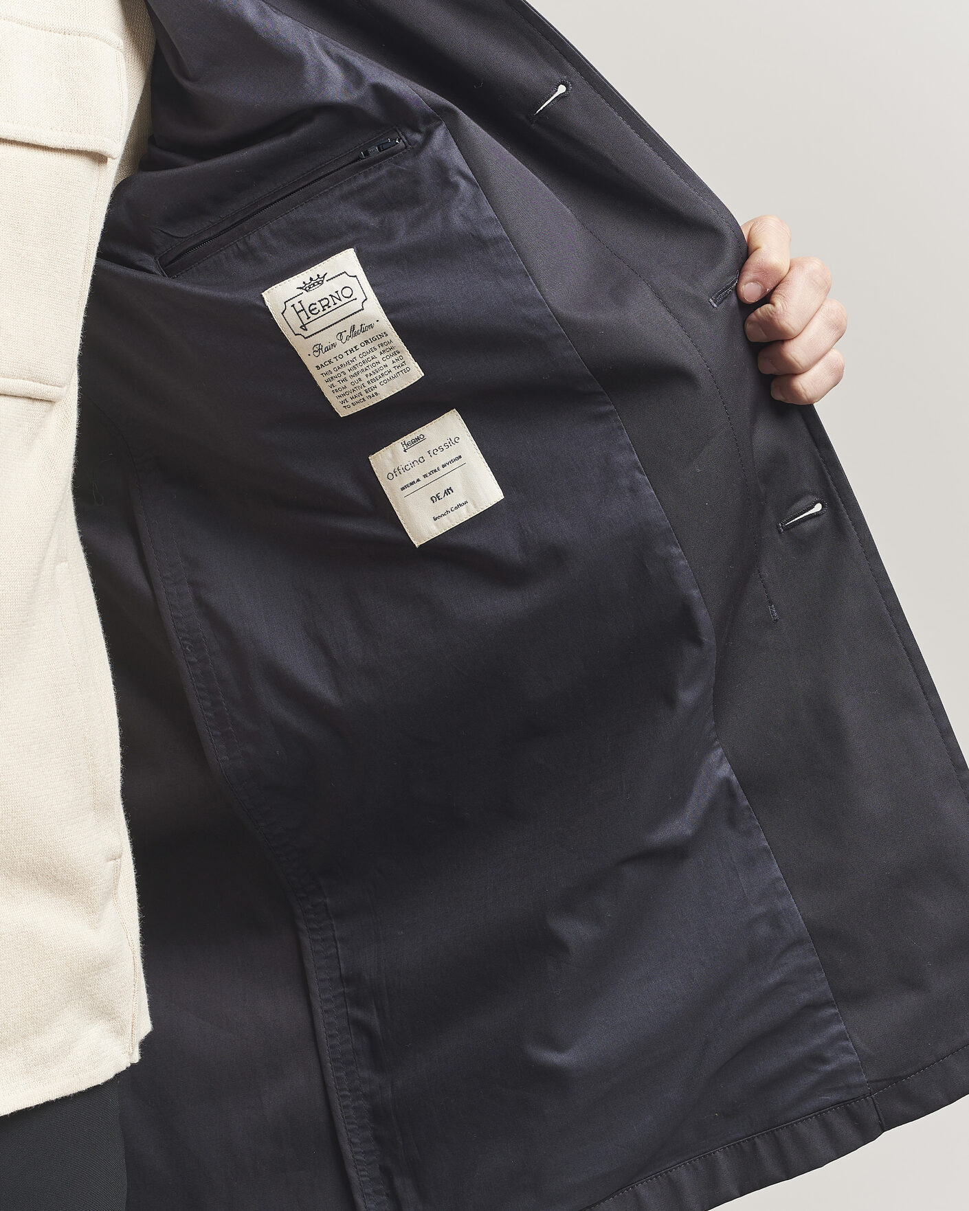 Mies | Takit | Herno | Cotton Car Coat Navy