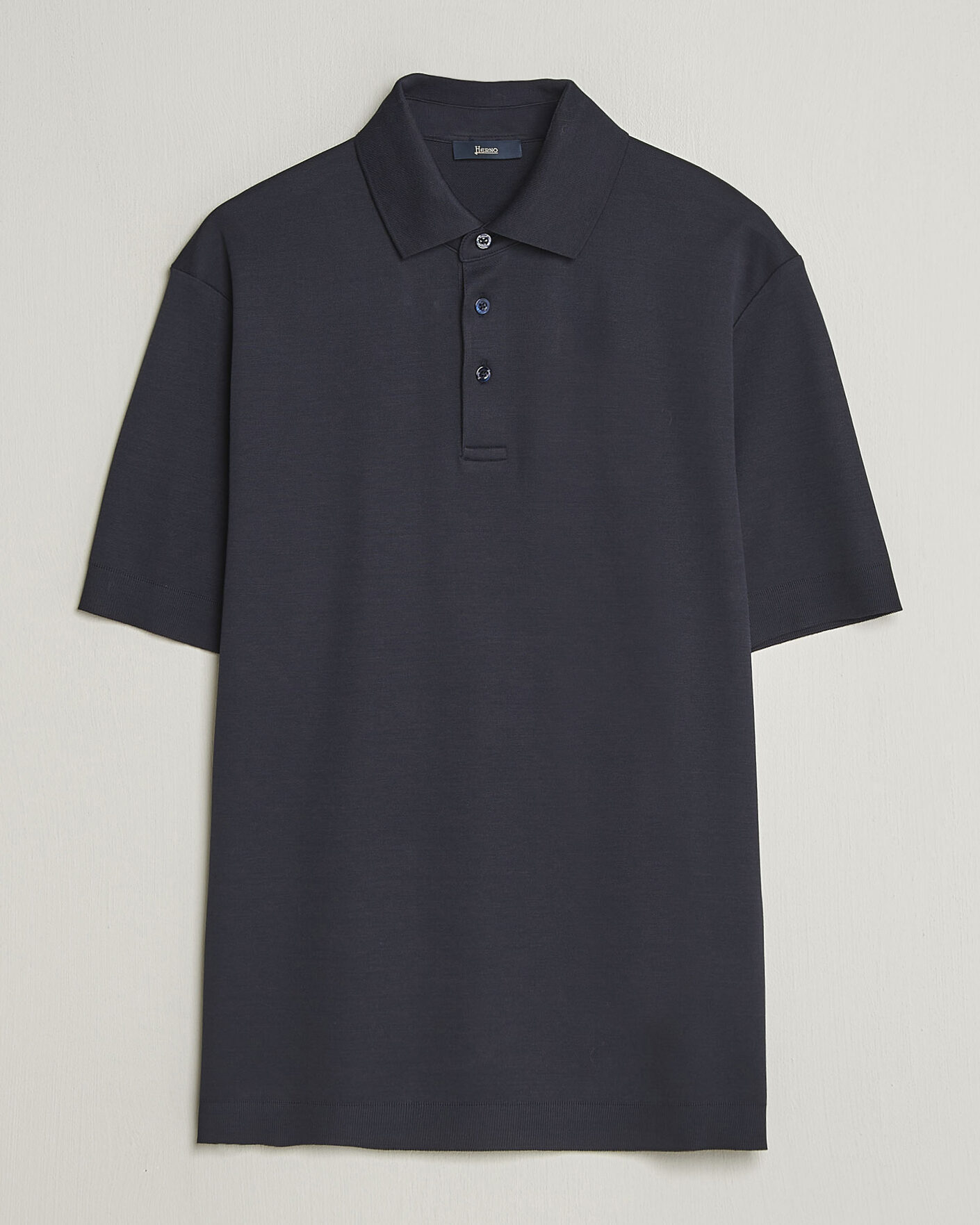 Mies | Pikeet | Herno | Micro Piquet Polo Navy