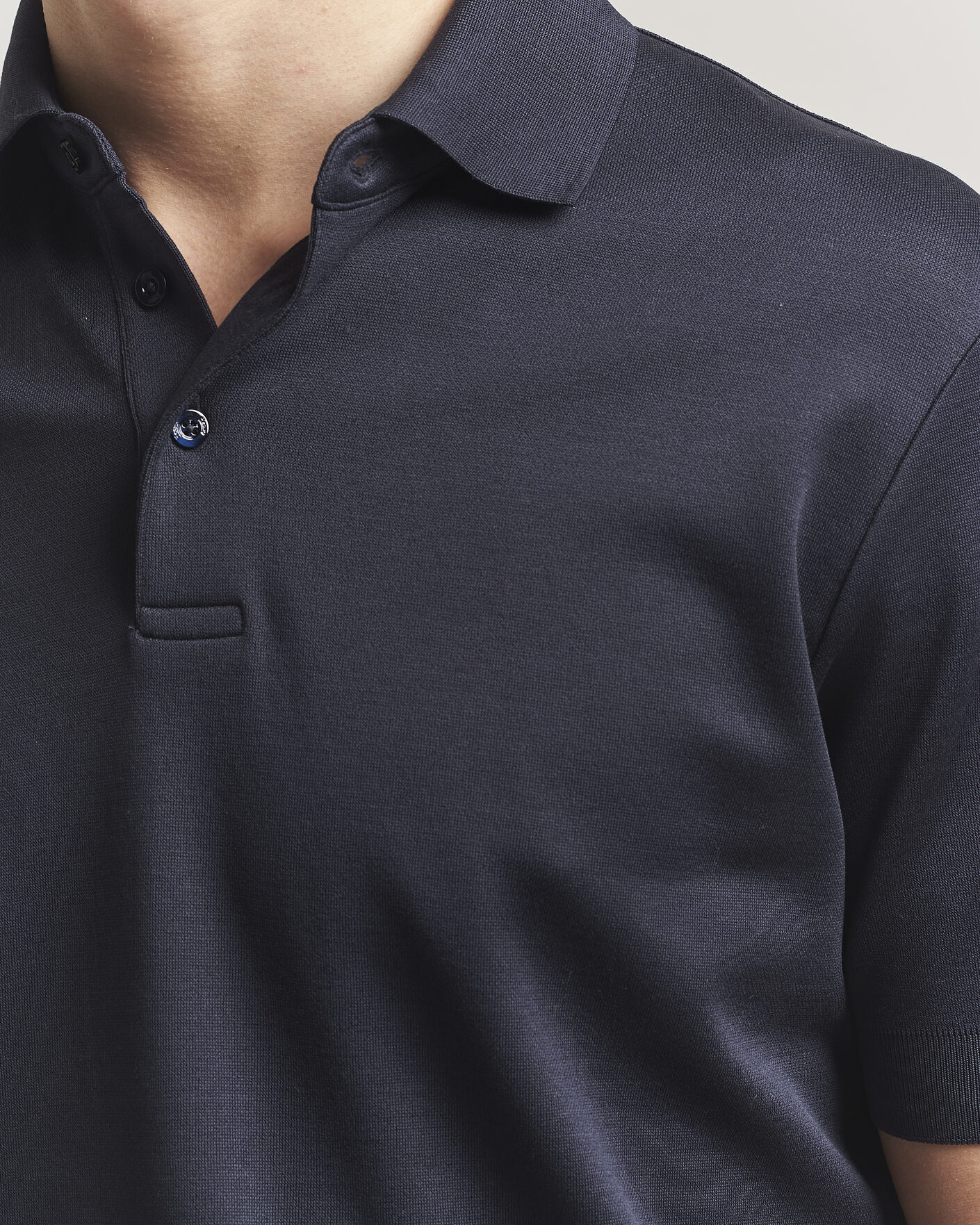Mies | Pikeet | Herno | Micro Piquet Polo Navy