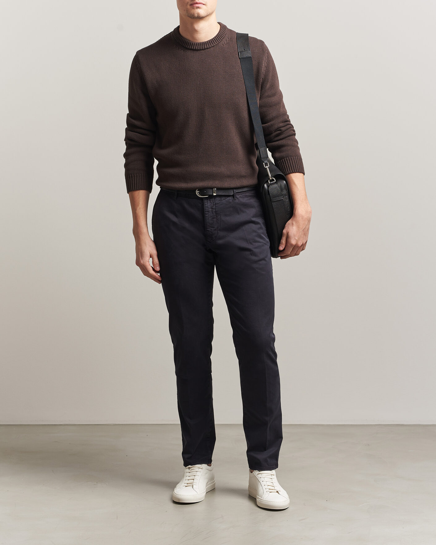 Mies | Housut | Incotex | Slim Fit Garment Dyed Slacks Navy