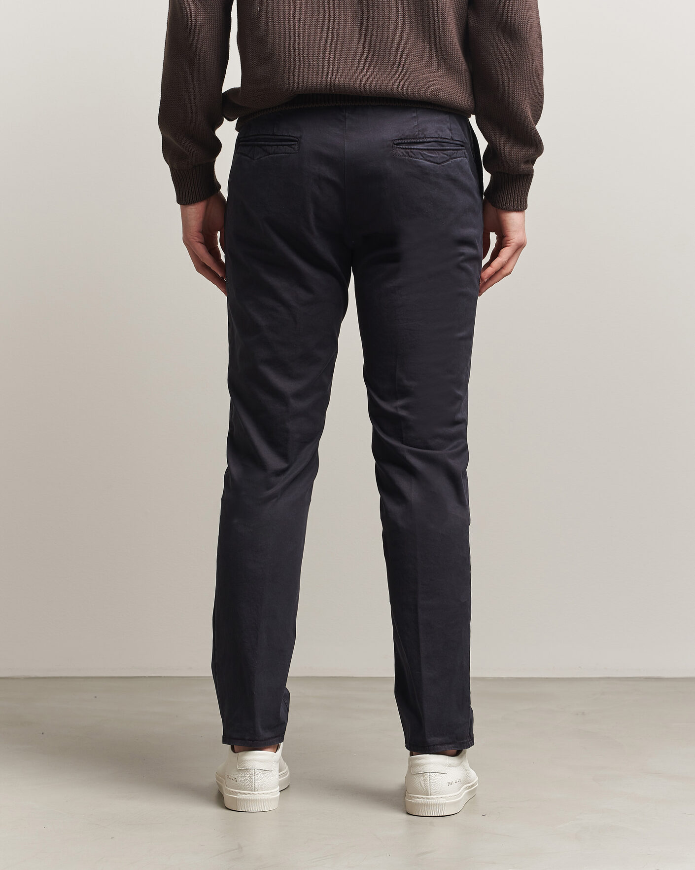 Mies | Housut | Incotex | Slim Fit Garment Dyed Slacks Navy