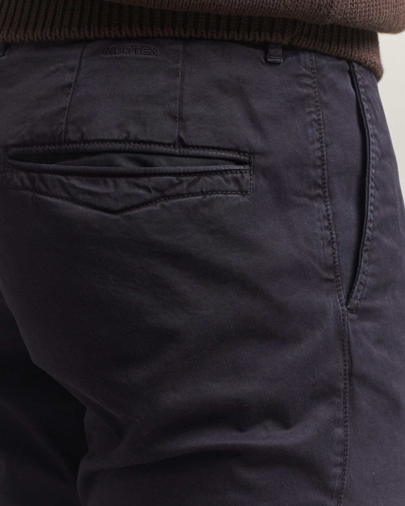 Mies | Housut | Incotex | Slim Fit Garment Dyed Slacks Navy
