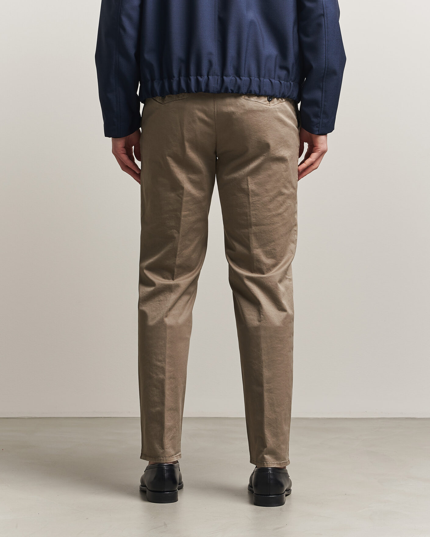 Mies | Housut | Incotex | Regular Fit Garment Dyed Slacks Brown