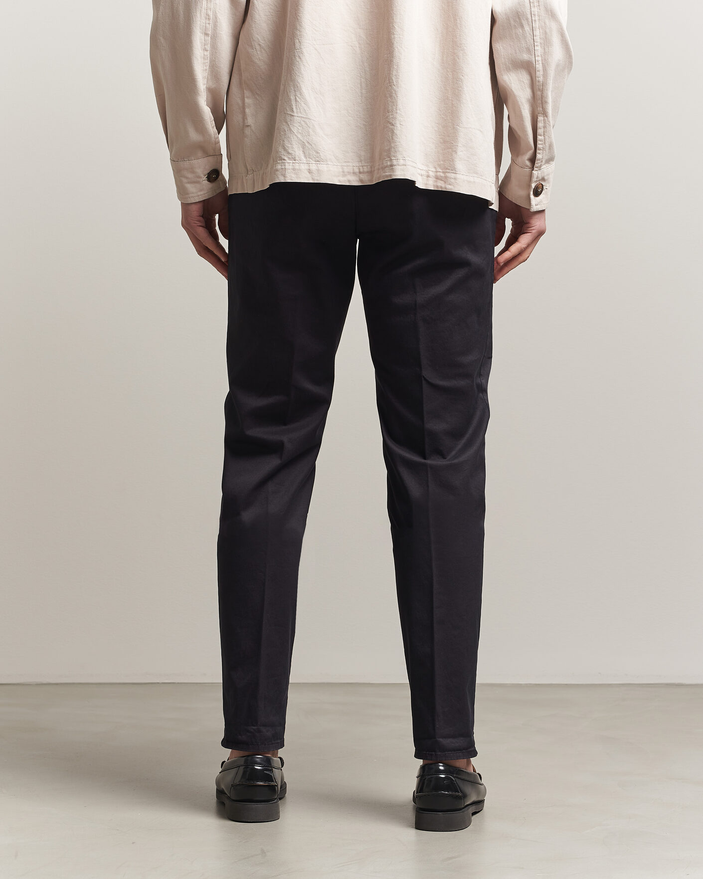 Mies | Housut | Incotex | Regular Fit Garment Dyed Slacks Navy