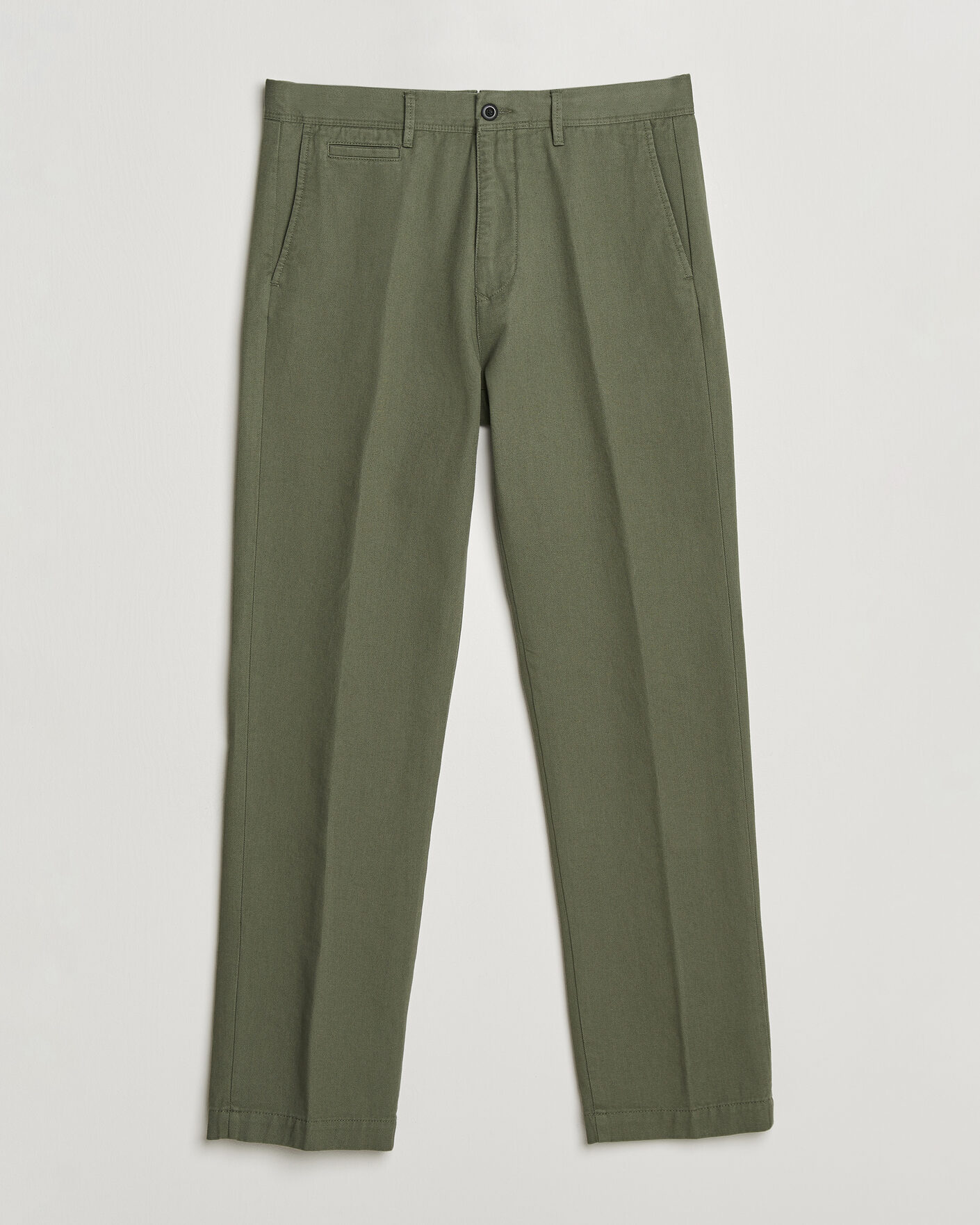 Mies | Housut | Incotex | Regular Fit Uniform Cotton Slacks Military