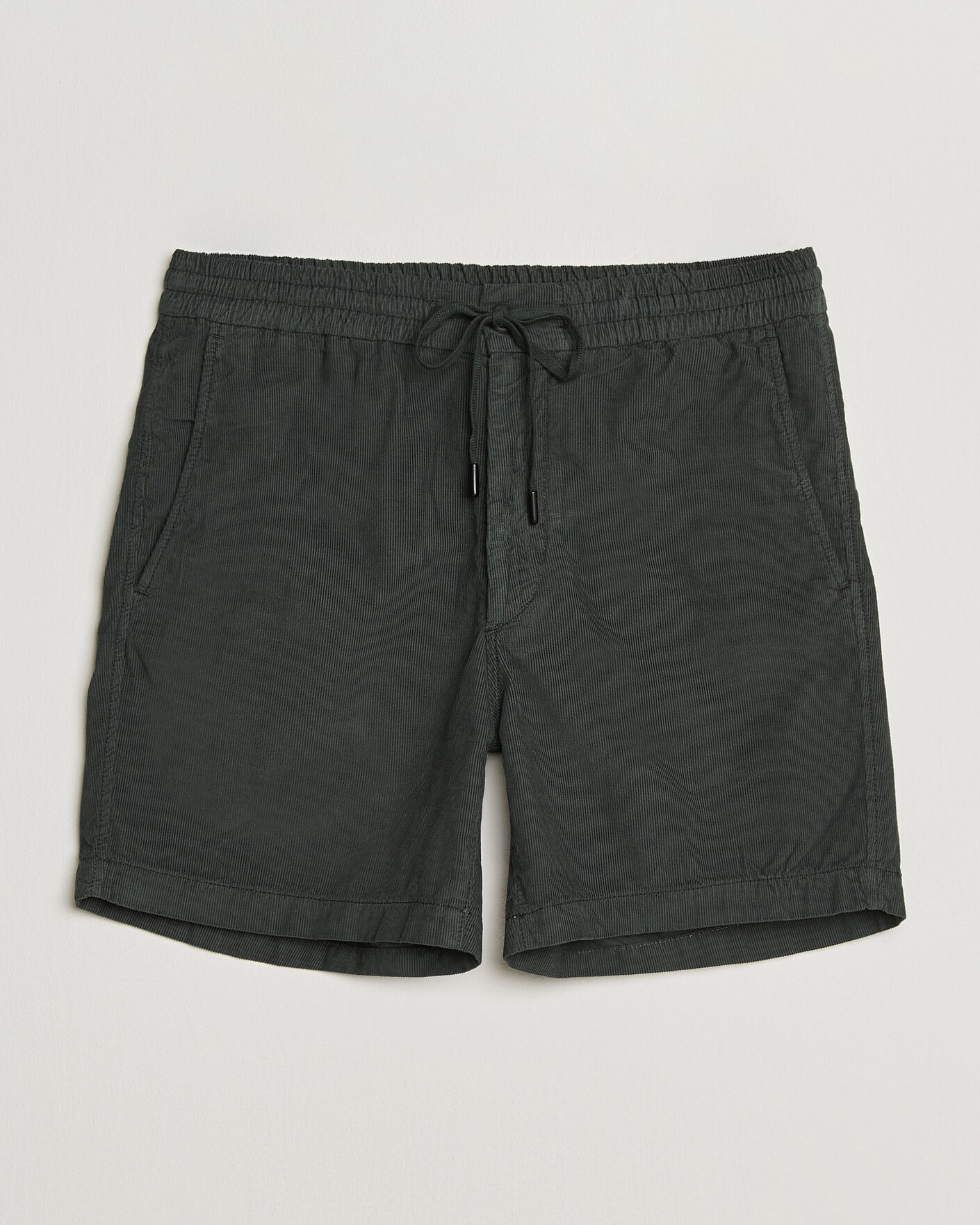 Mies | Shortsit | Incotex | Baby Corduroy Drawstring Shorts Dark Green