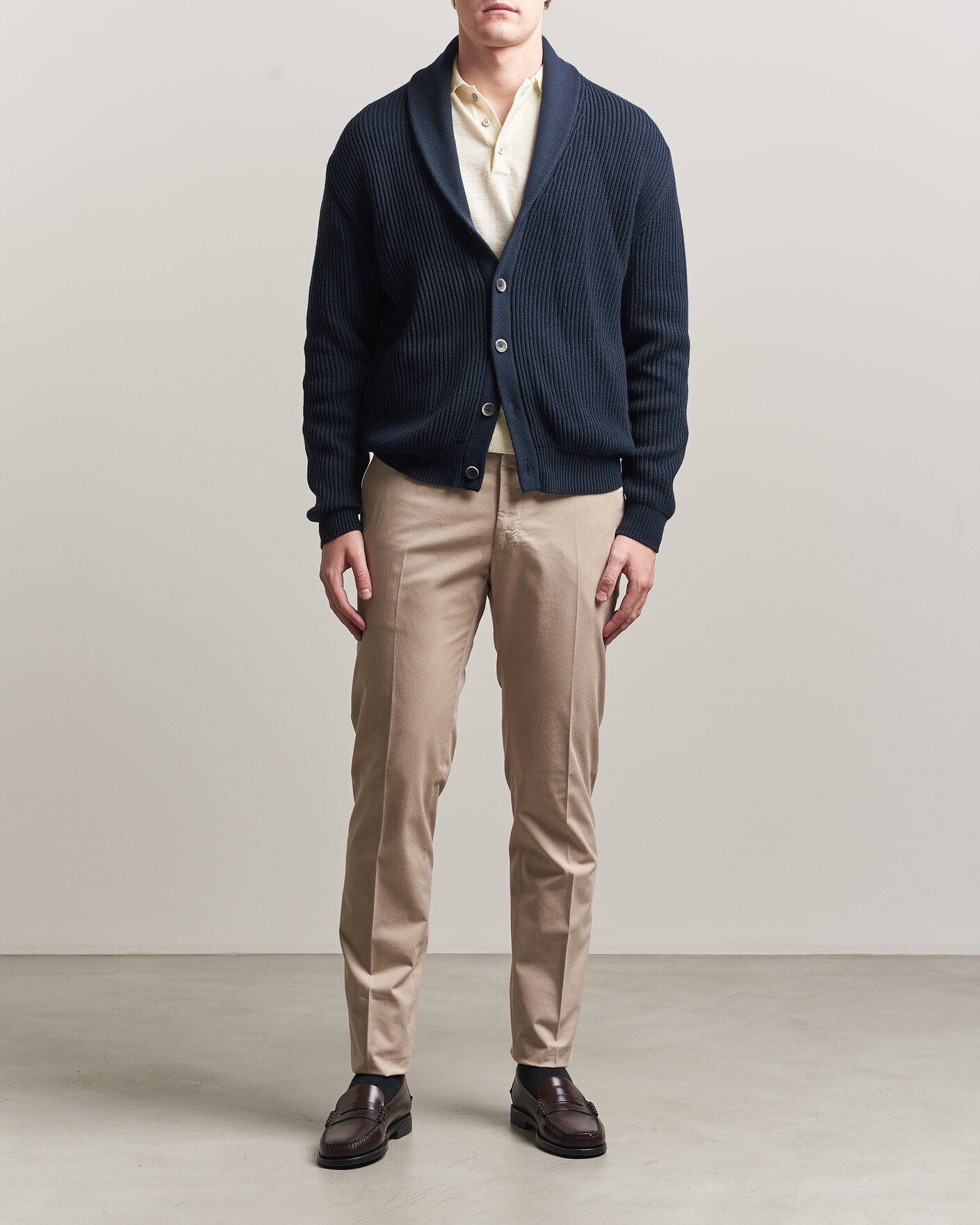 Mies | Housut | Incotex | Slim Fit Comfort Chinos Sand