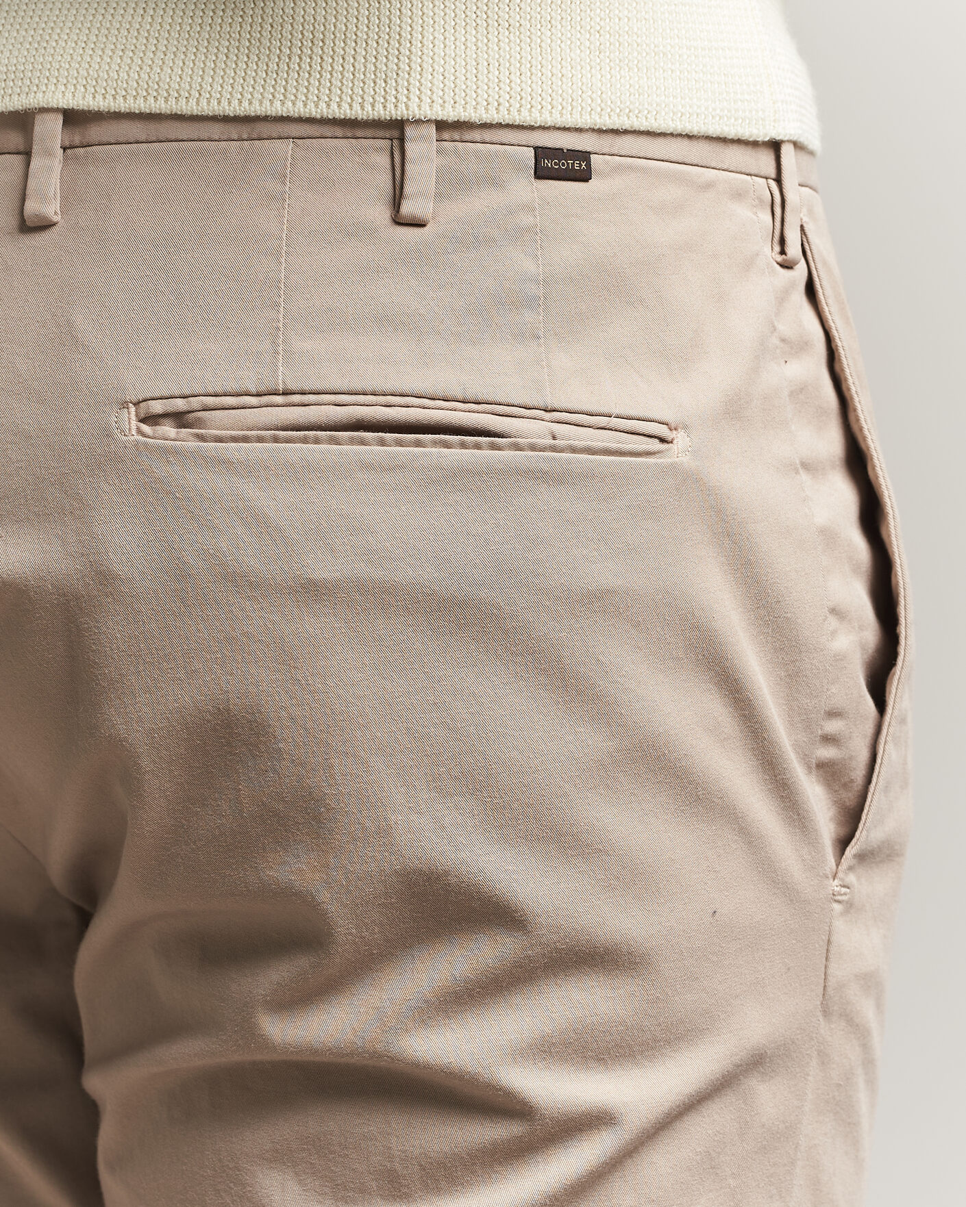 Mies | Housut | Incotex | Slim Fit Comfort Chinos Sand