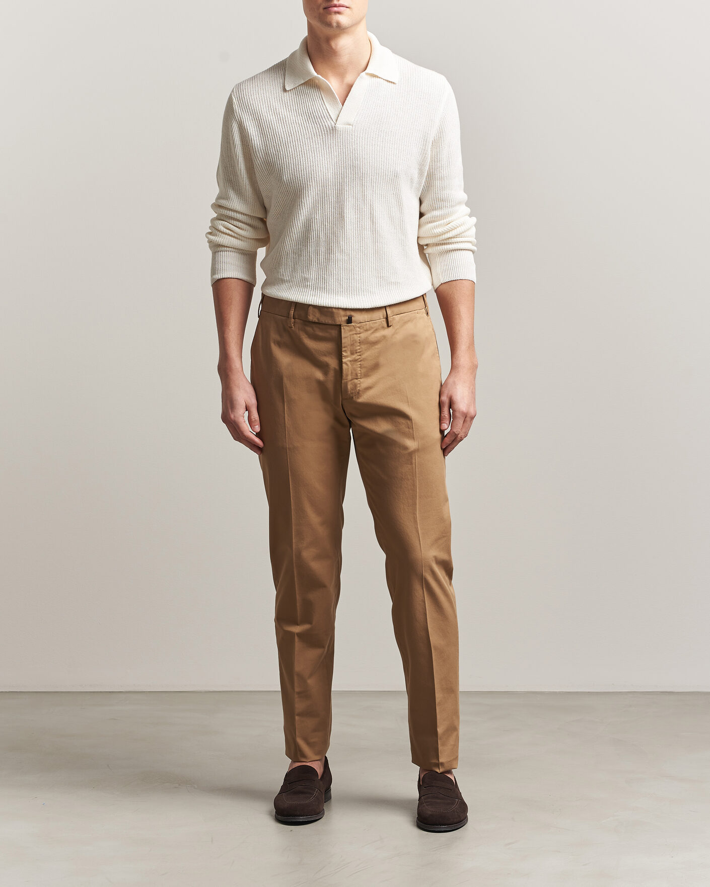 Mies | Housut | Incotex | Slim Fit Comfort Chinos Khaki