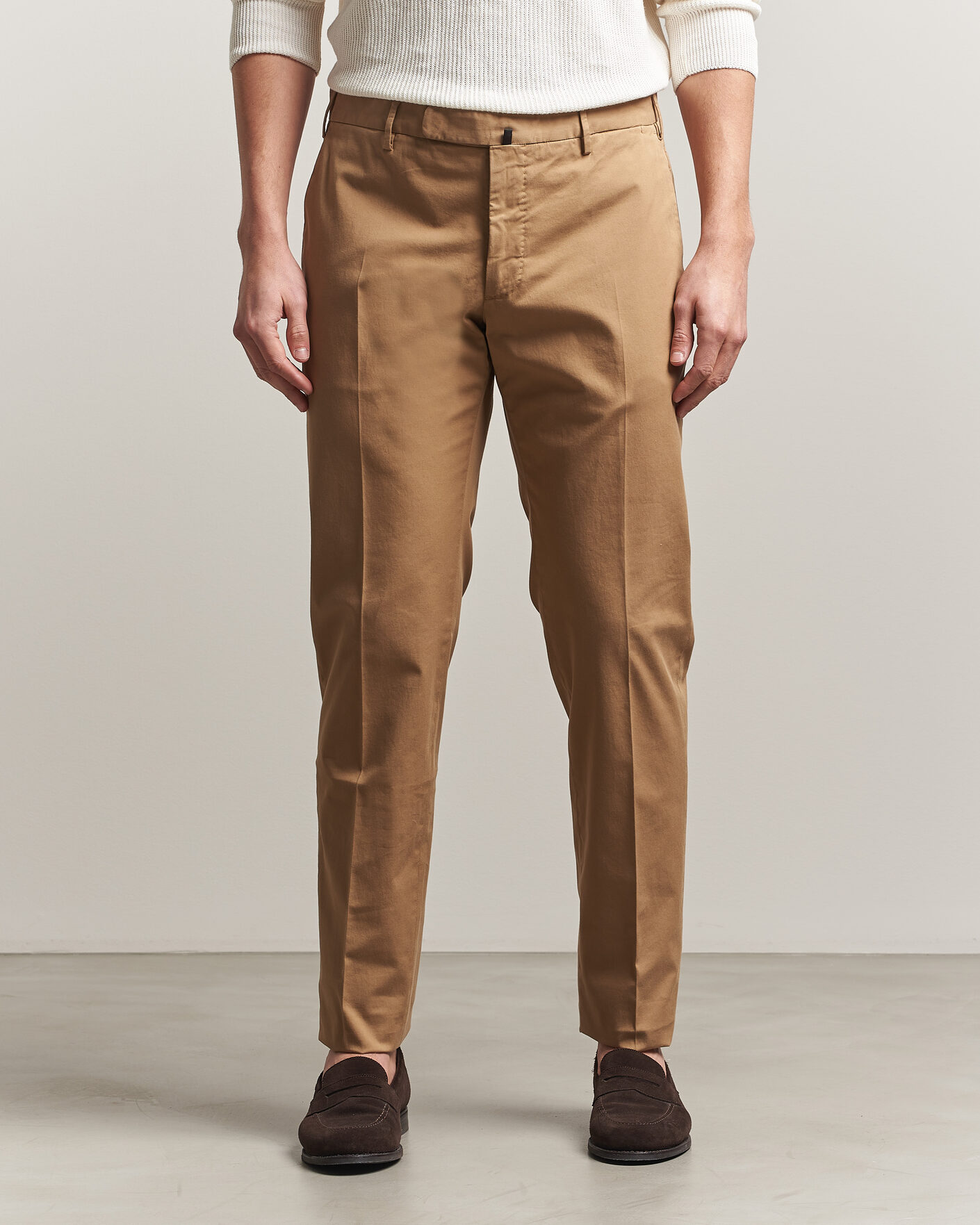 Mies | Housut | Incotex | Slim Fit Comfort Chinos Khaki