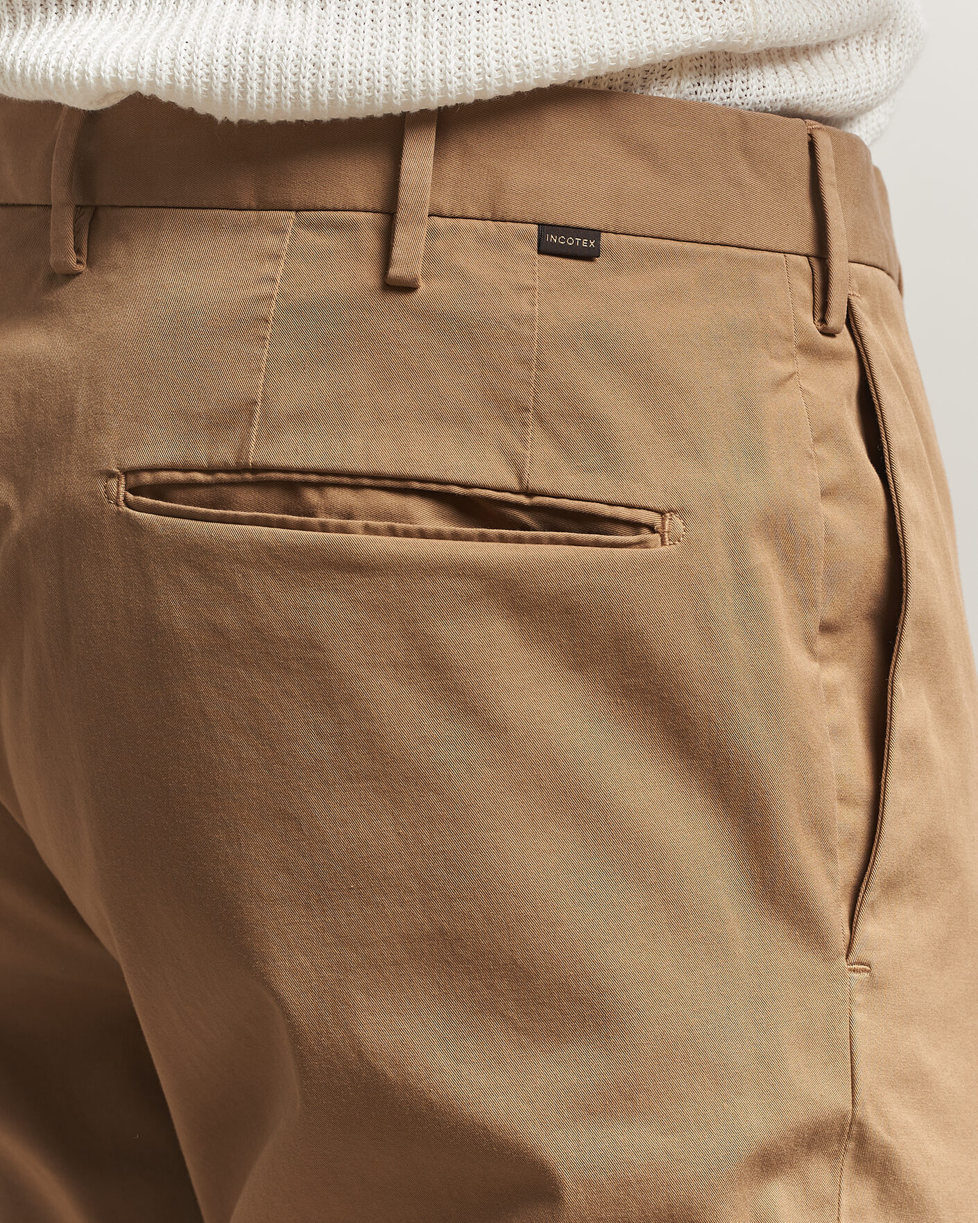 Mies | Housut | Incotex | Slim Fit Comfort Chinos Khaki