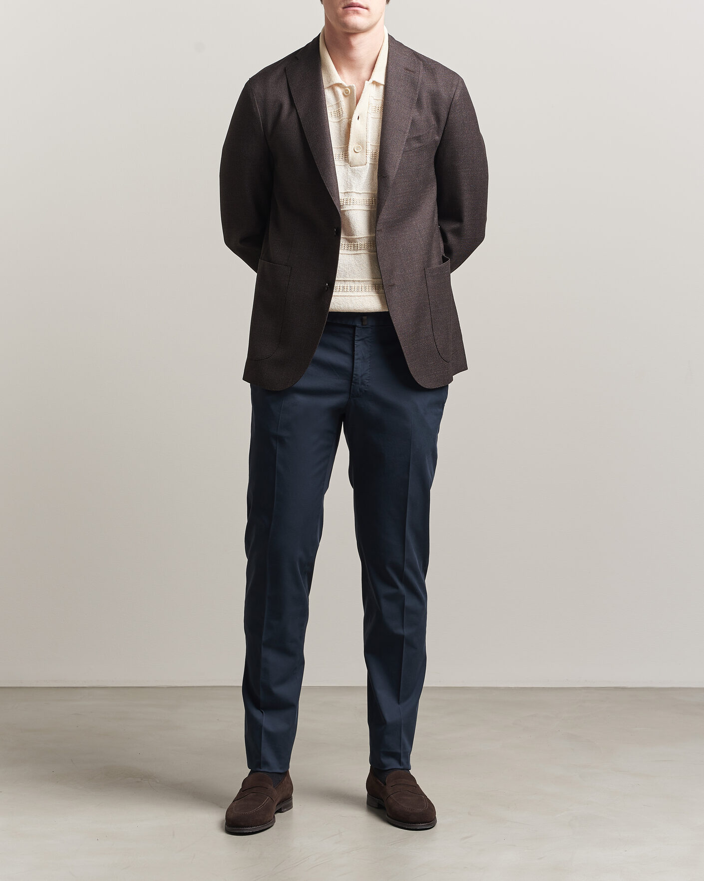 Mies | Housut | Incotex | Slim Fit Comfort Chinos Navy