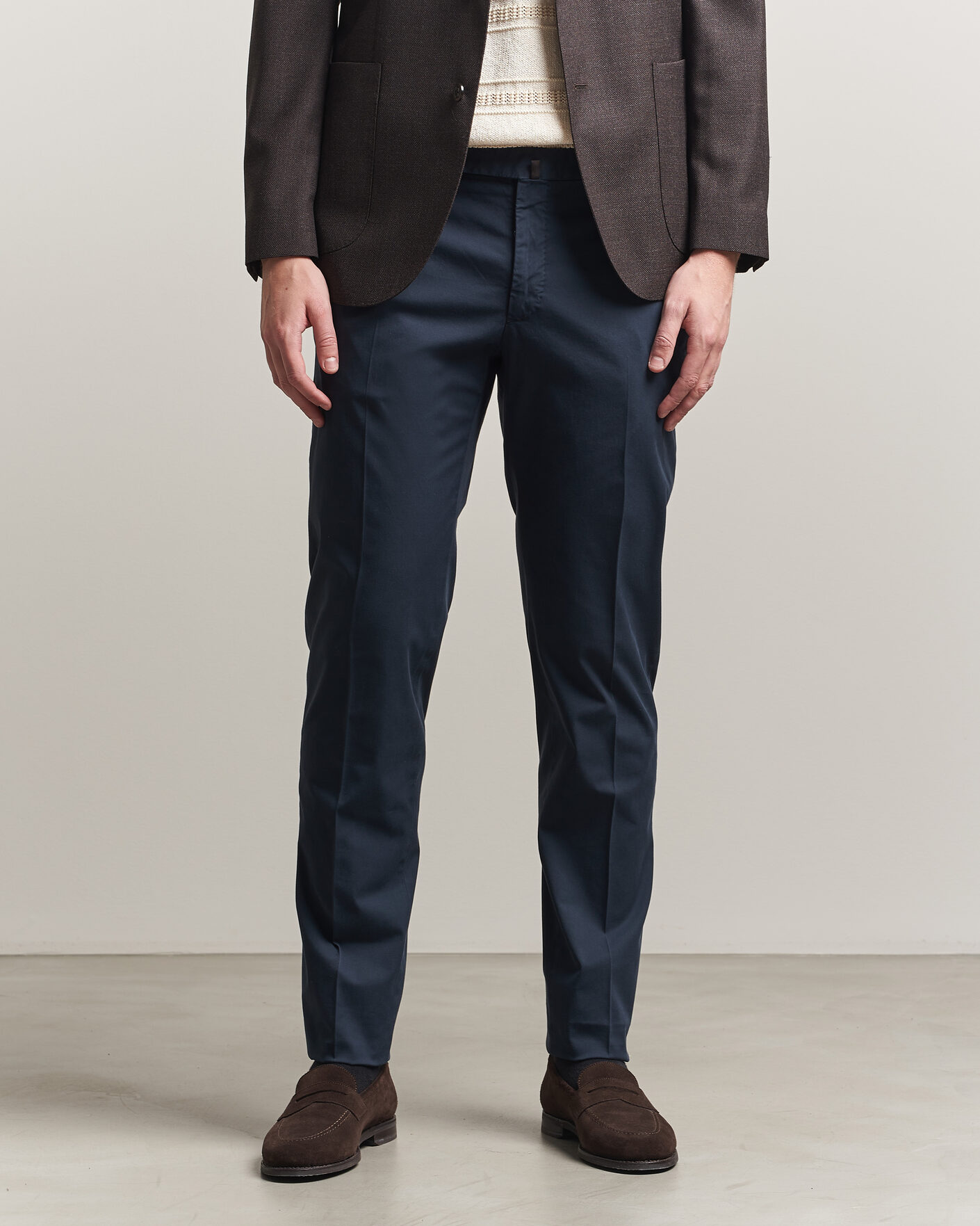 Mies | Housut | Incotex | Slim Fit Comfort Chinos Navy