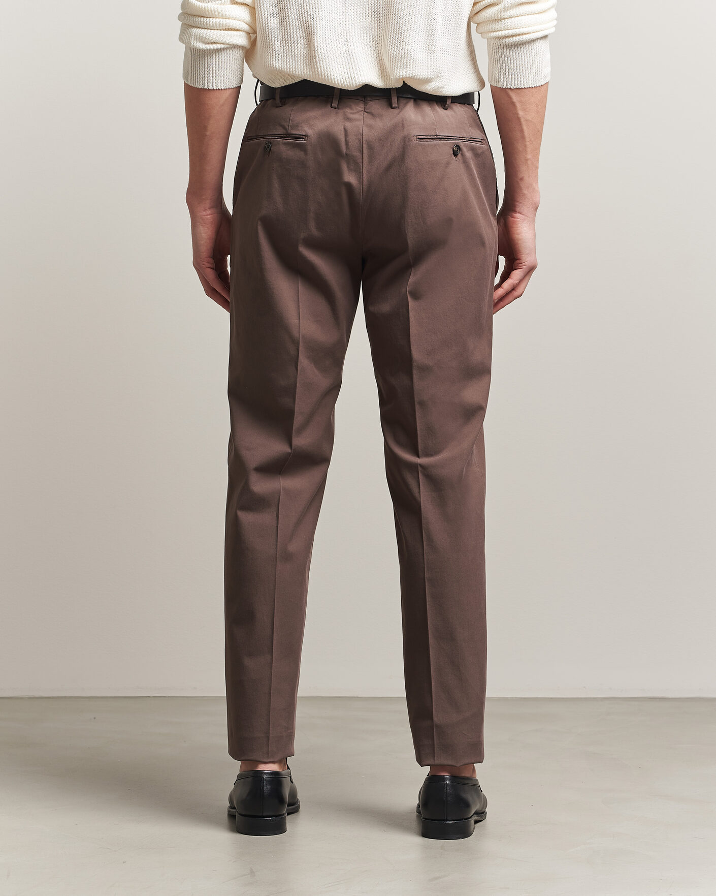 Mies | Housut | Incotex | Regular Fit Comfort Chinos Dark Brown