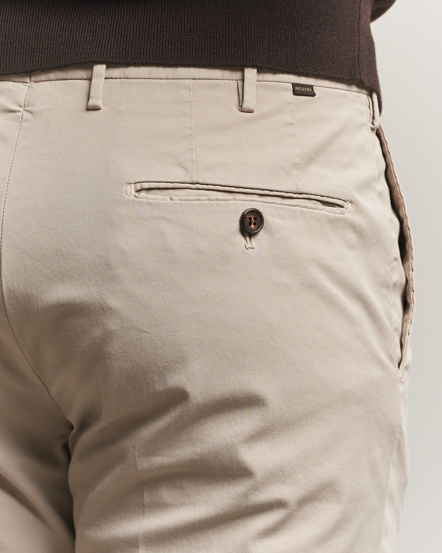 Mies | Housut | Incotex | Regular Fit Comfort Chinos Sand