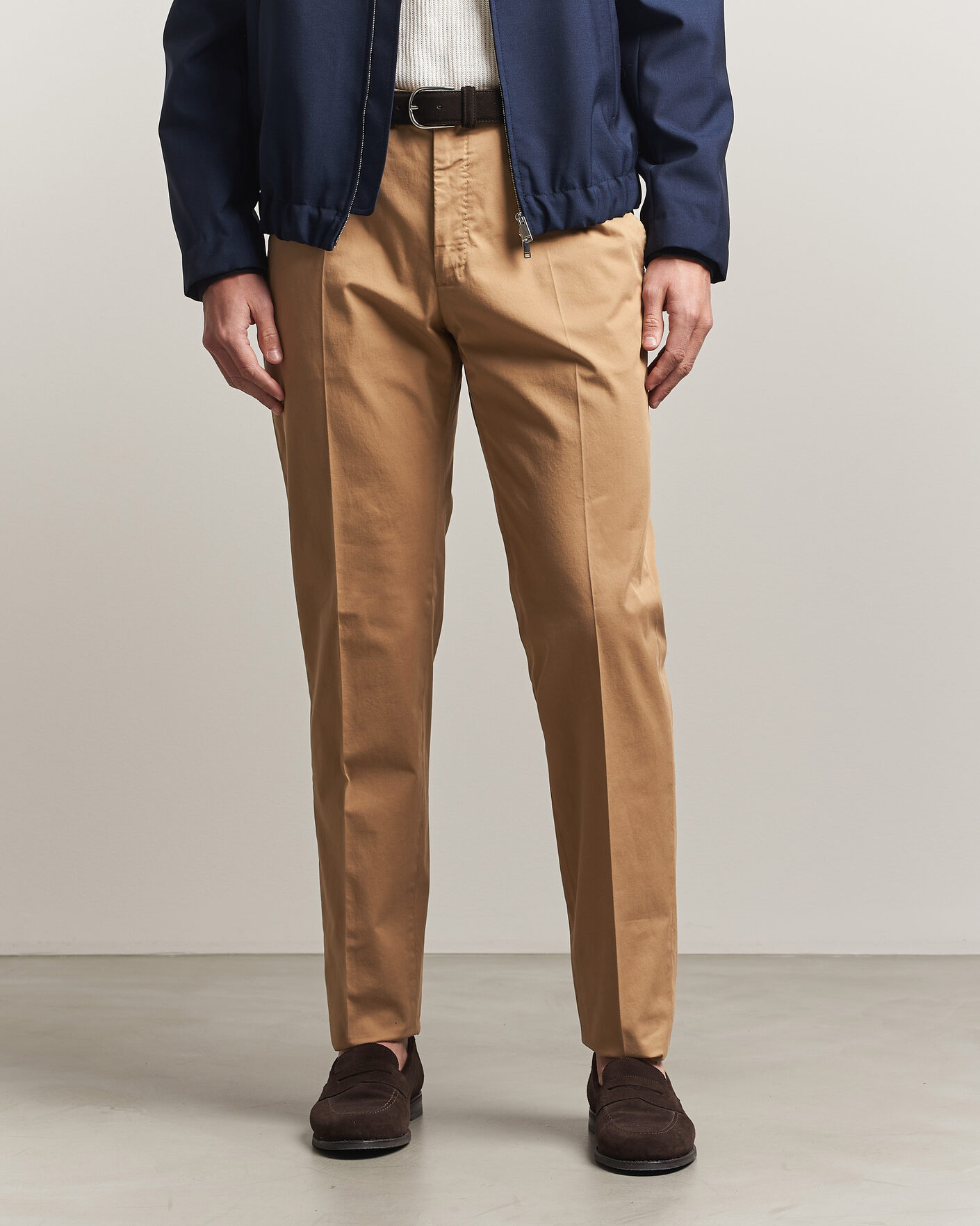 Mies | Housut | Incotex | Regular Fit Comfort Chinos Khaki
