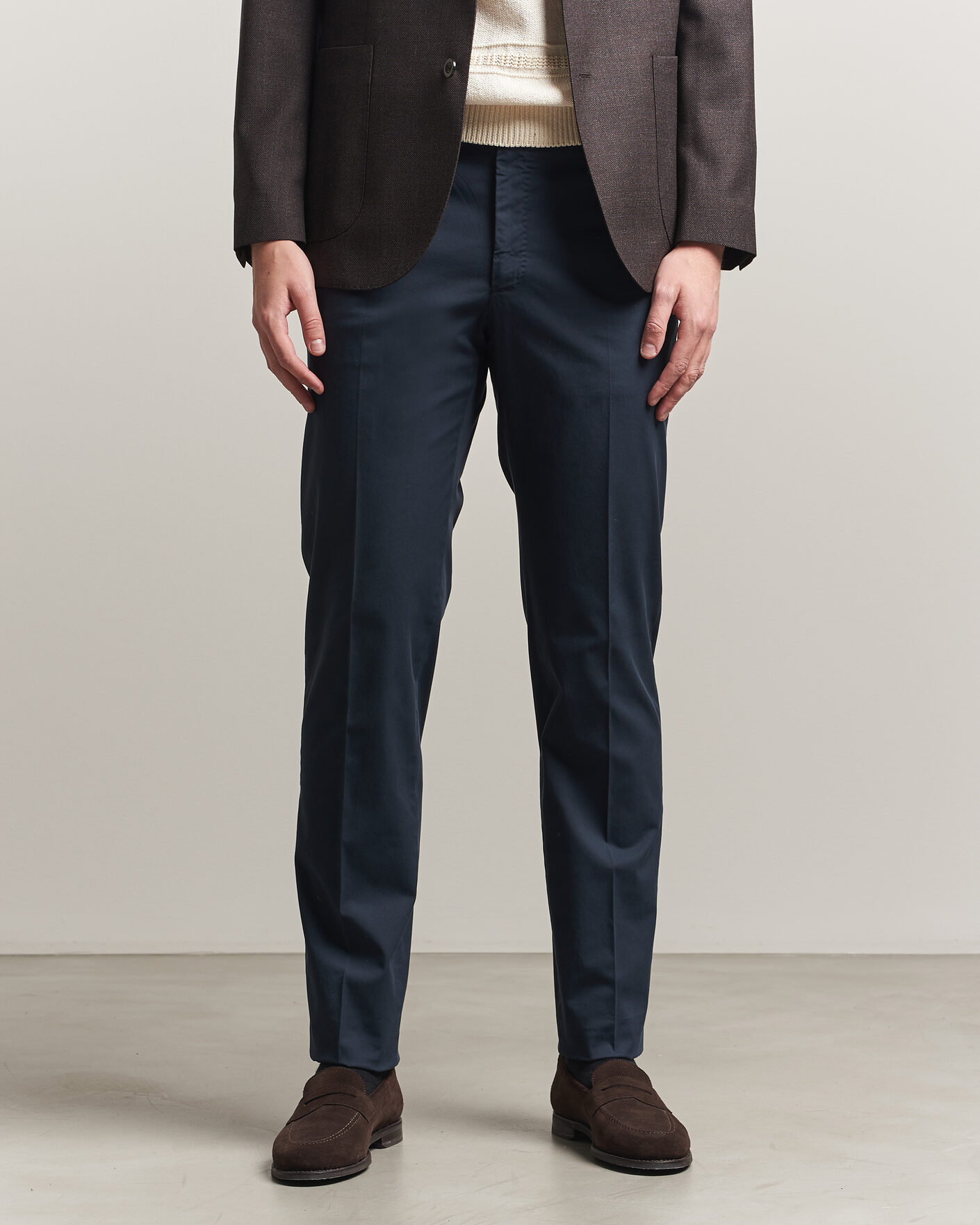 Mies | Housut | Incotex | Regular Fit Comfort Chinos Navy