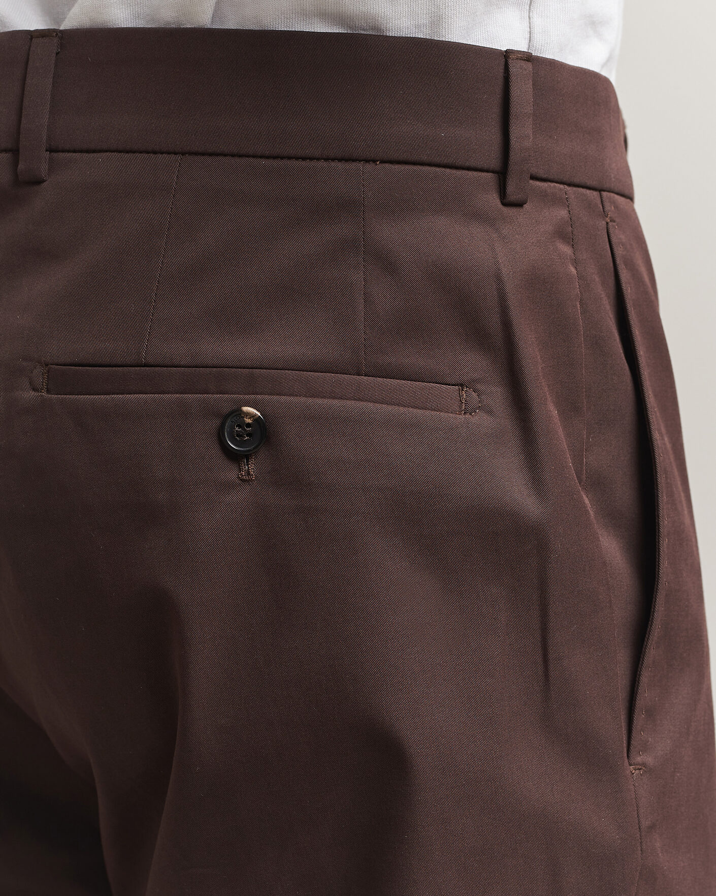 Mies | Housut | Incotex | Regular Fit Flexgab Cotton Chinos Dark Brown