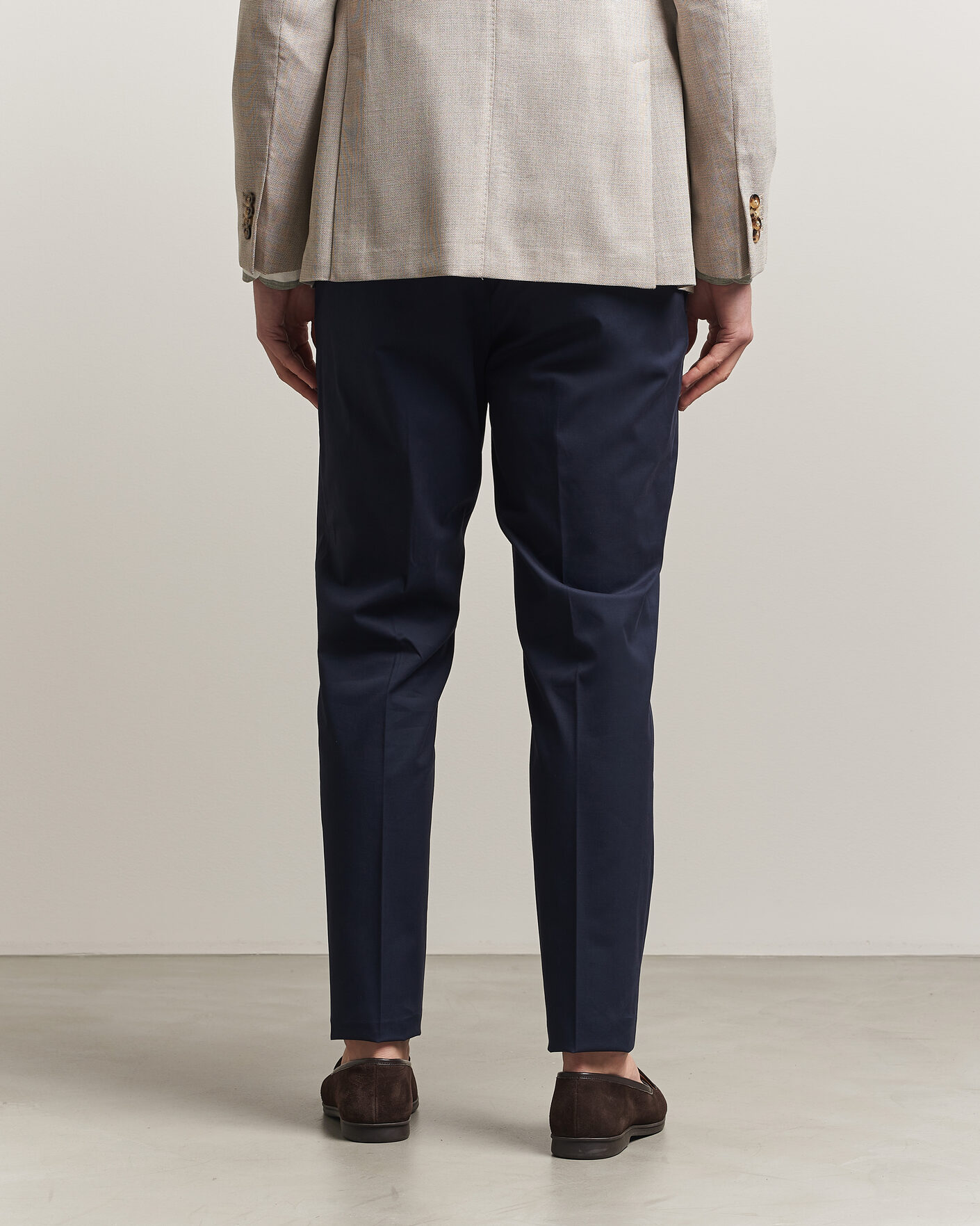Mies | Housut | Incotex | Regular Fit Flexgab Cotton Chinos Navy