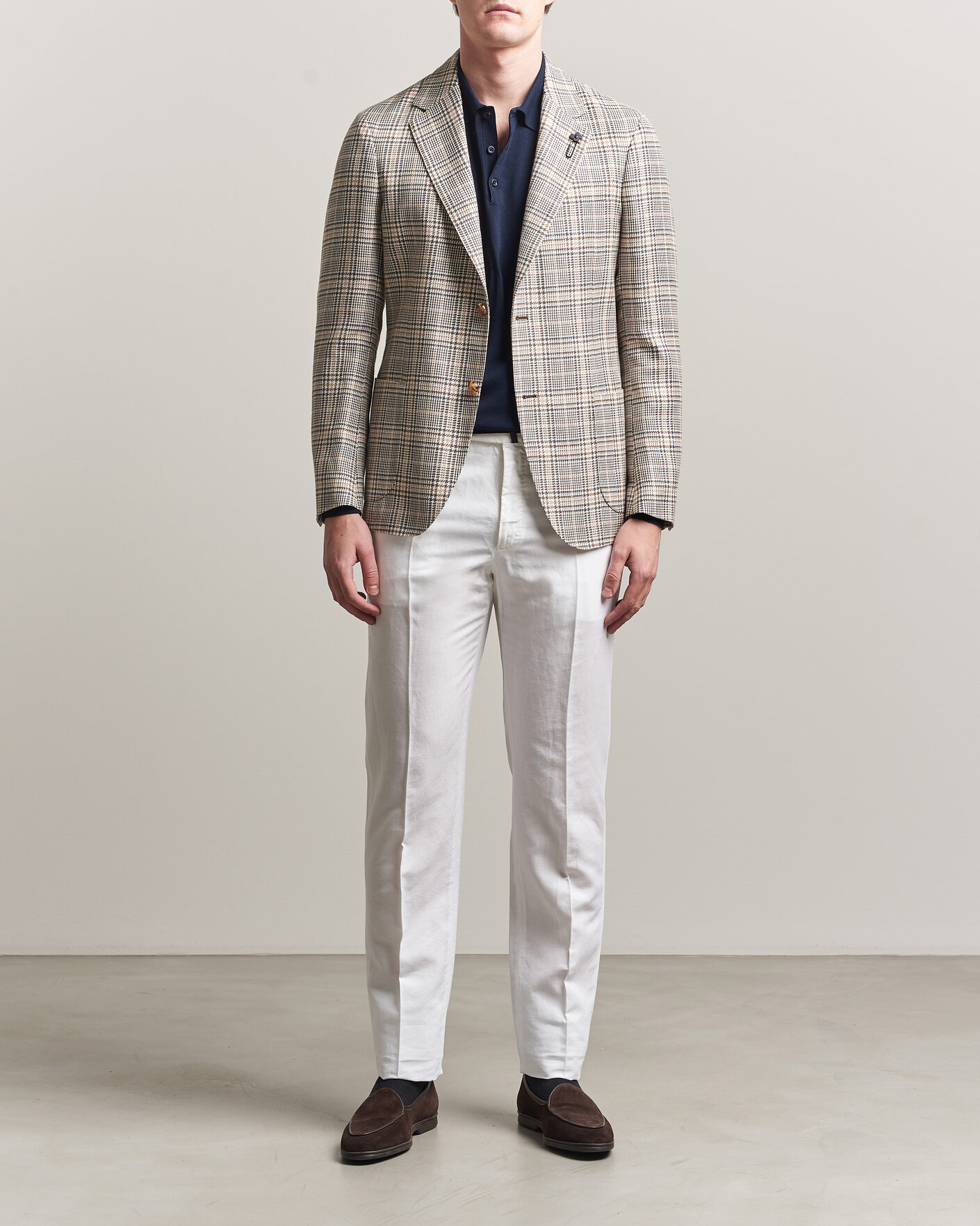Mies | Housut | Incotex | Regular Fit Chinolino Trousers White