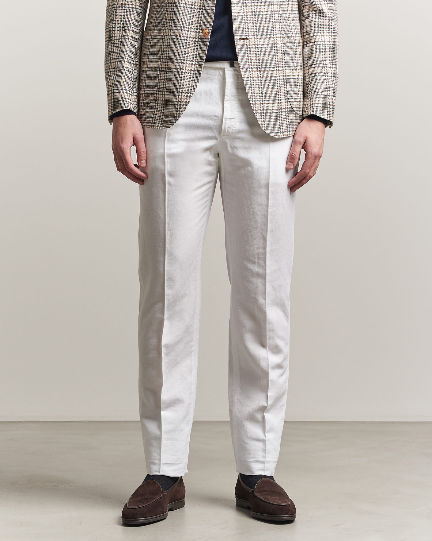 Mies | Housut | Incotex | Regular Fit Chinolino Trousers White