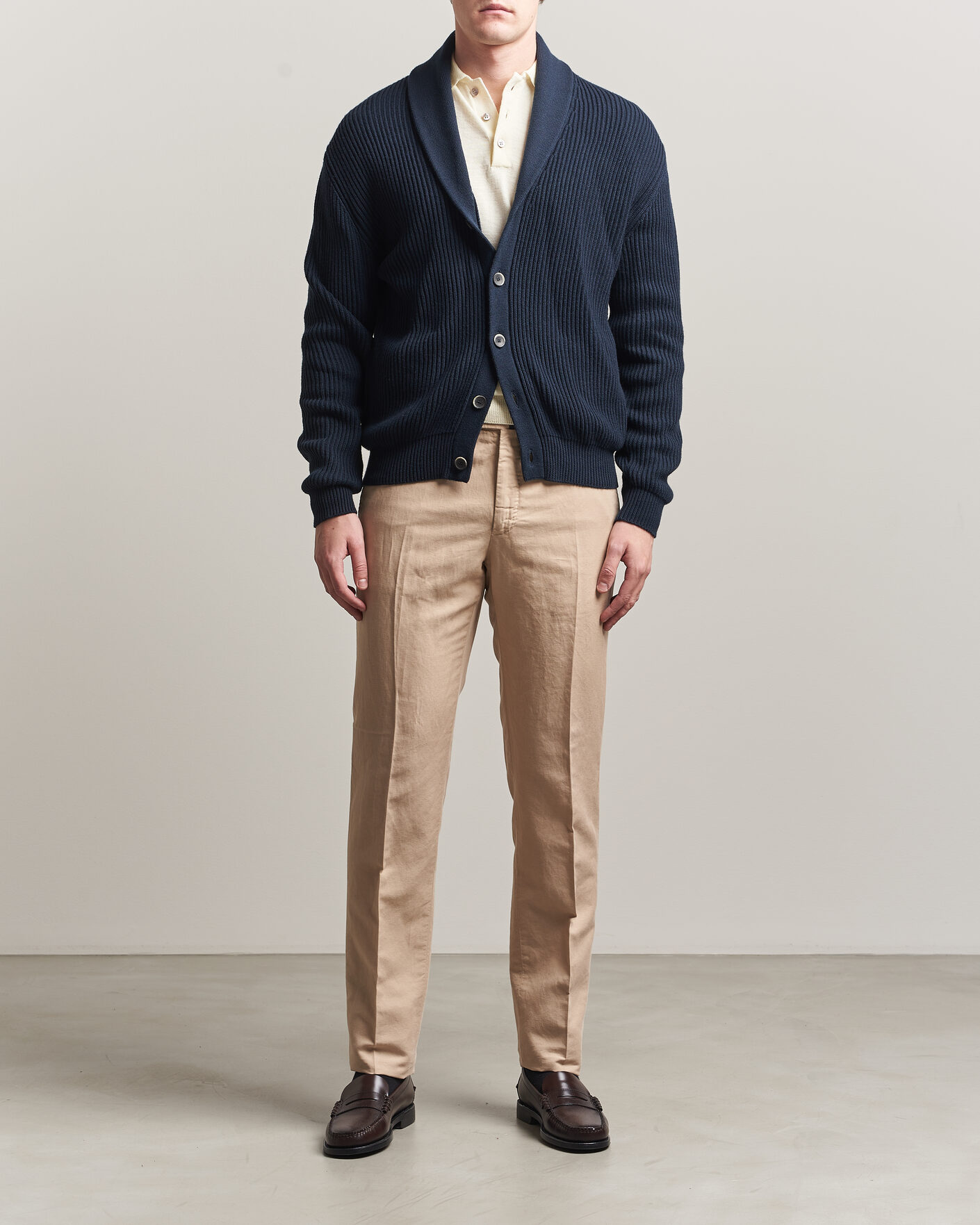 Mies | Housut | Incotex | Regular Fit Chinolino Trousers Beige