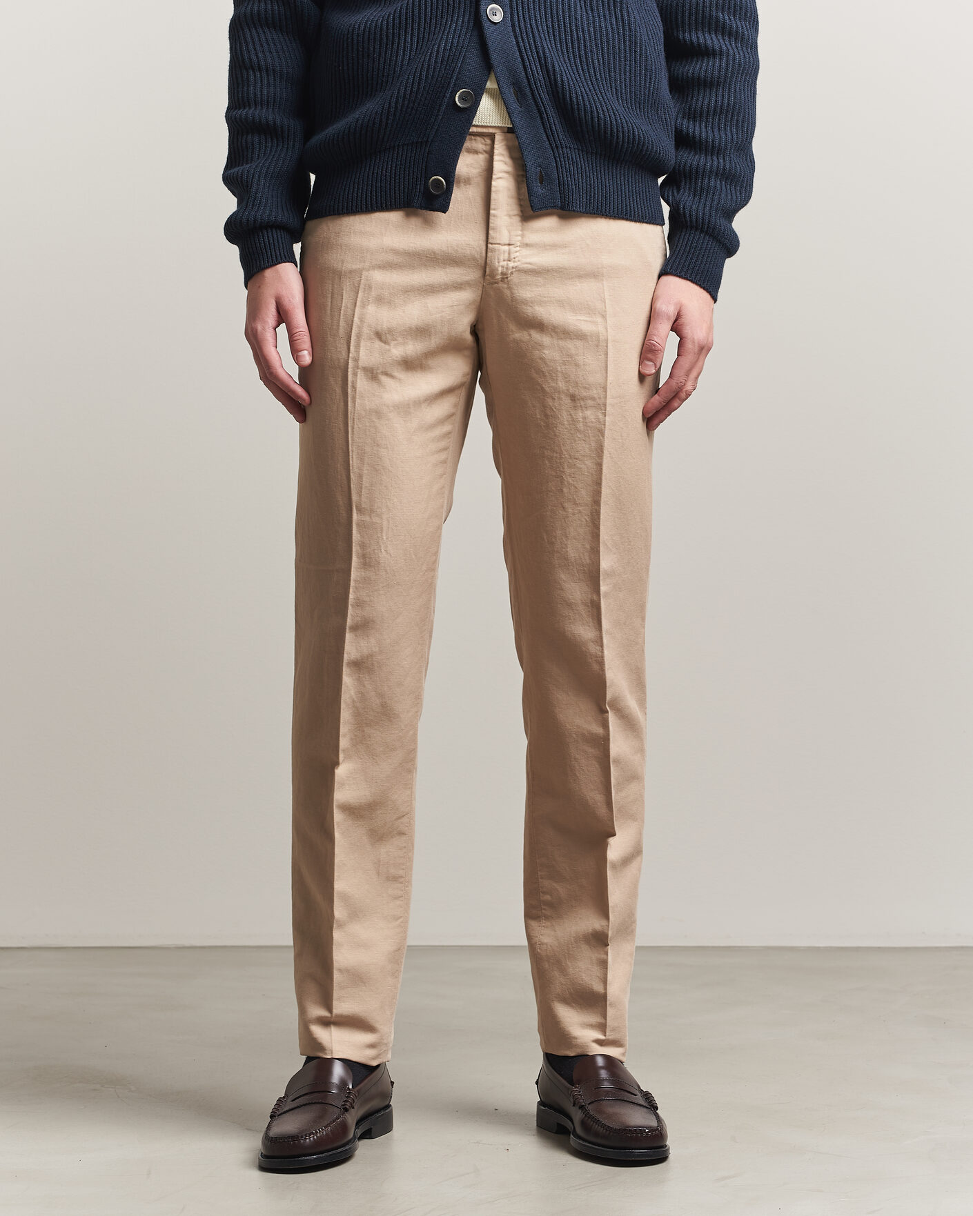 Mies | Housut | Incotex | Regular Fit Chinolino Trousers Beige