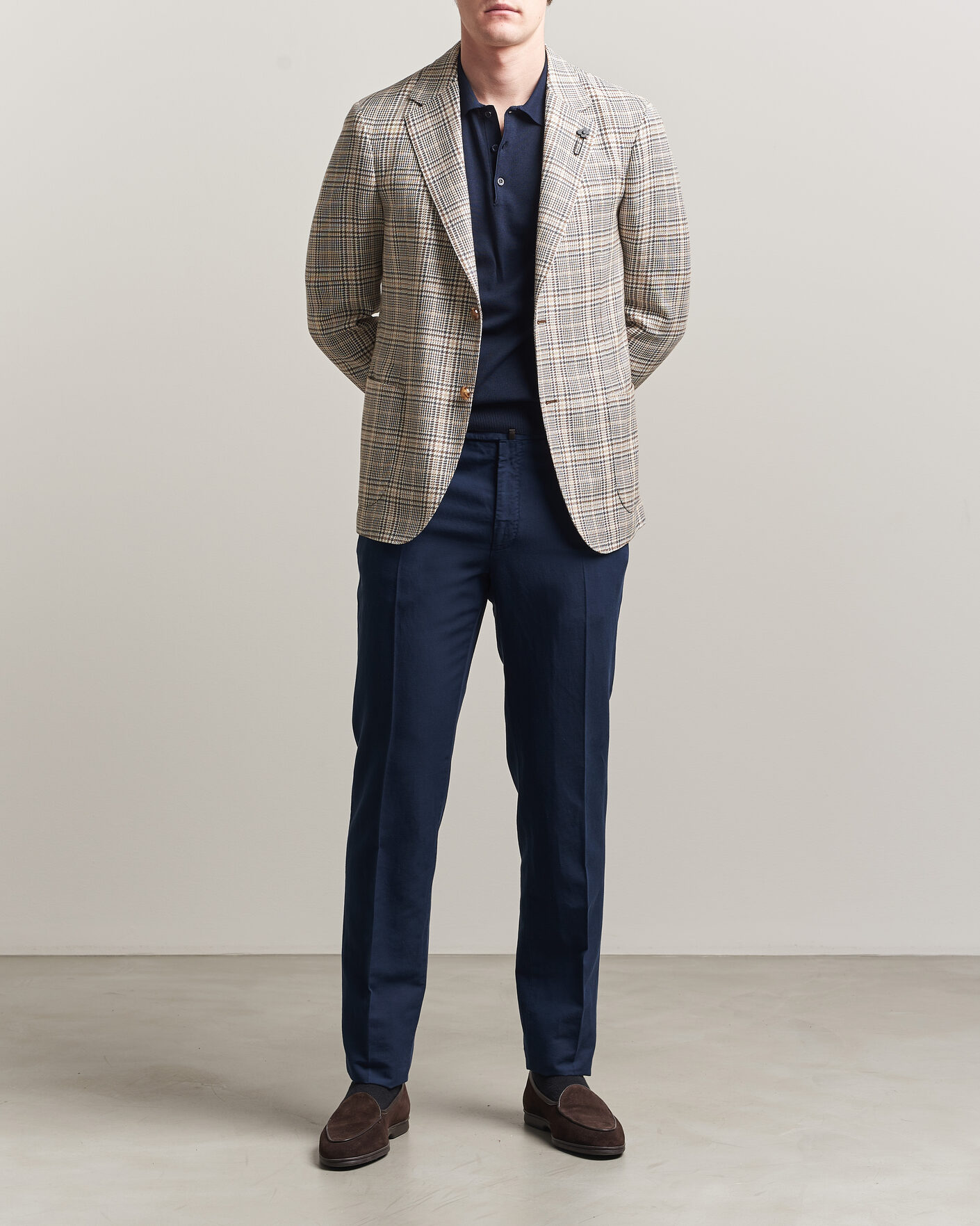 Mies | Housut | Incotex | Regular Fit Chinolino Trousers Navy