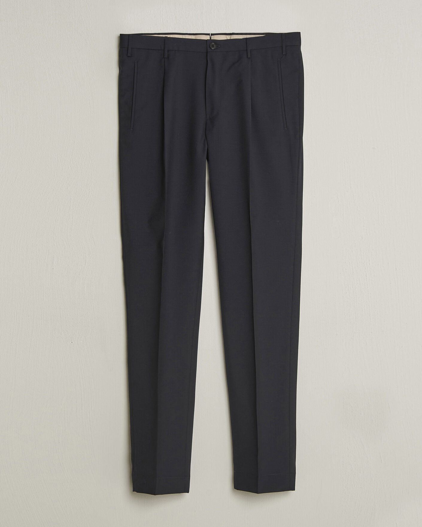 Mies | Housut | Incotex | Regular Fit Super 100s Wool Pants Blue