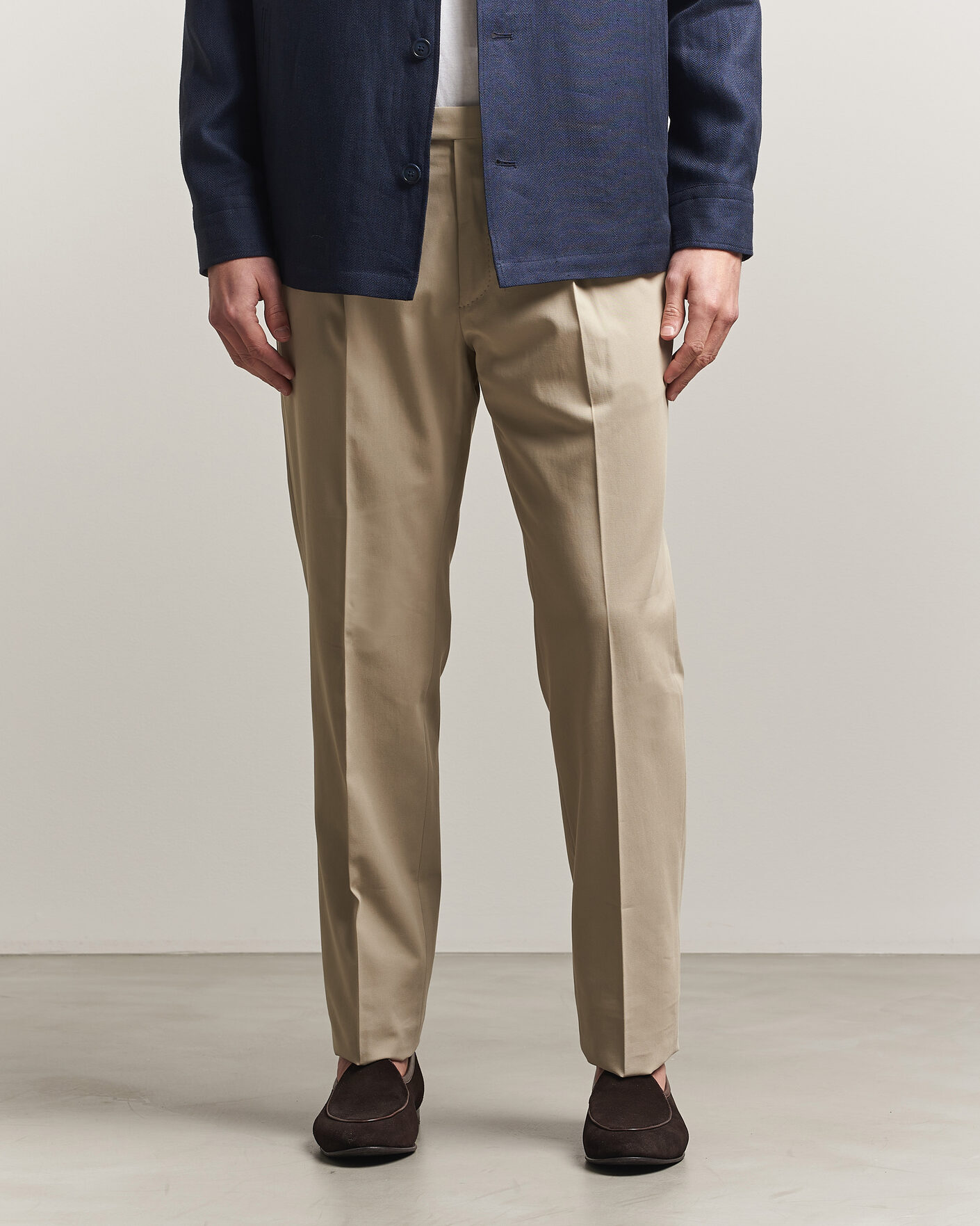 Mies | Housut | Incotex | Ice Cotton Twill Pants Sand