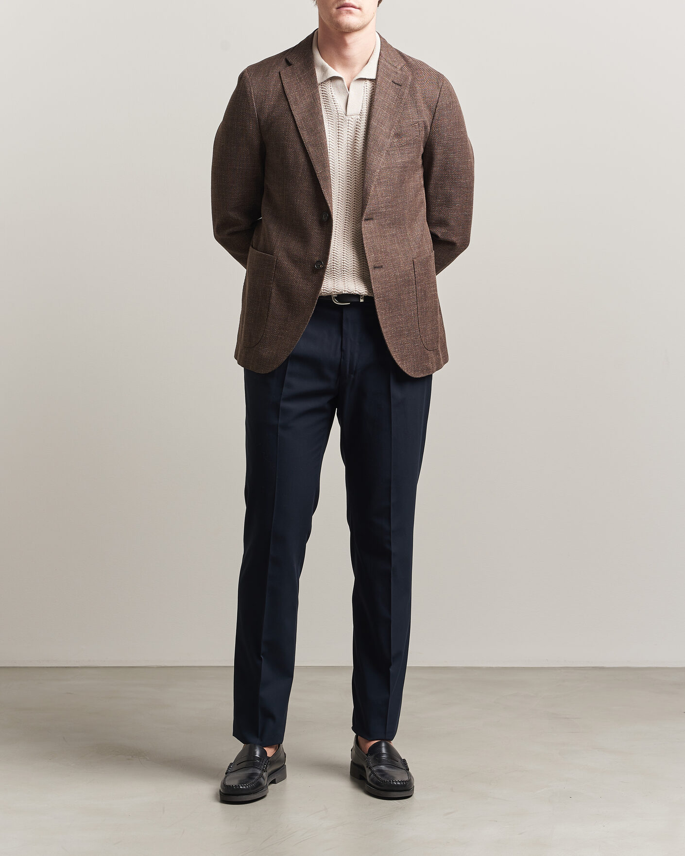 Mies | Housut | Incotex | Ice Cotton Twill Pants Navy