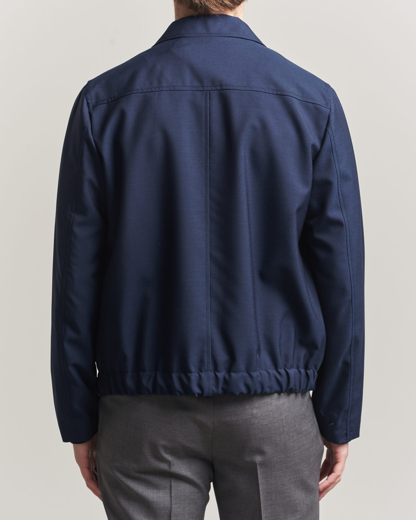 Mies | Takit | Incotex | Primo Wool Shirt Jacket Navy