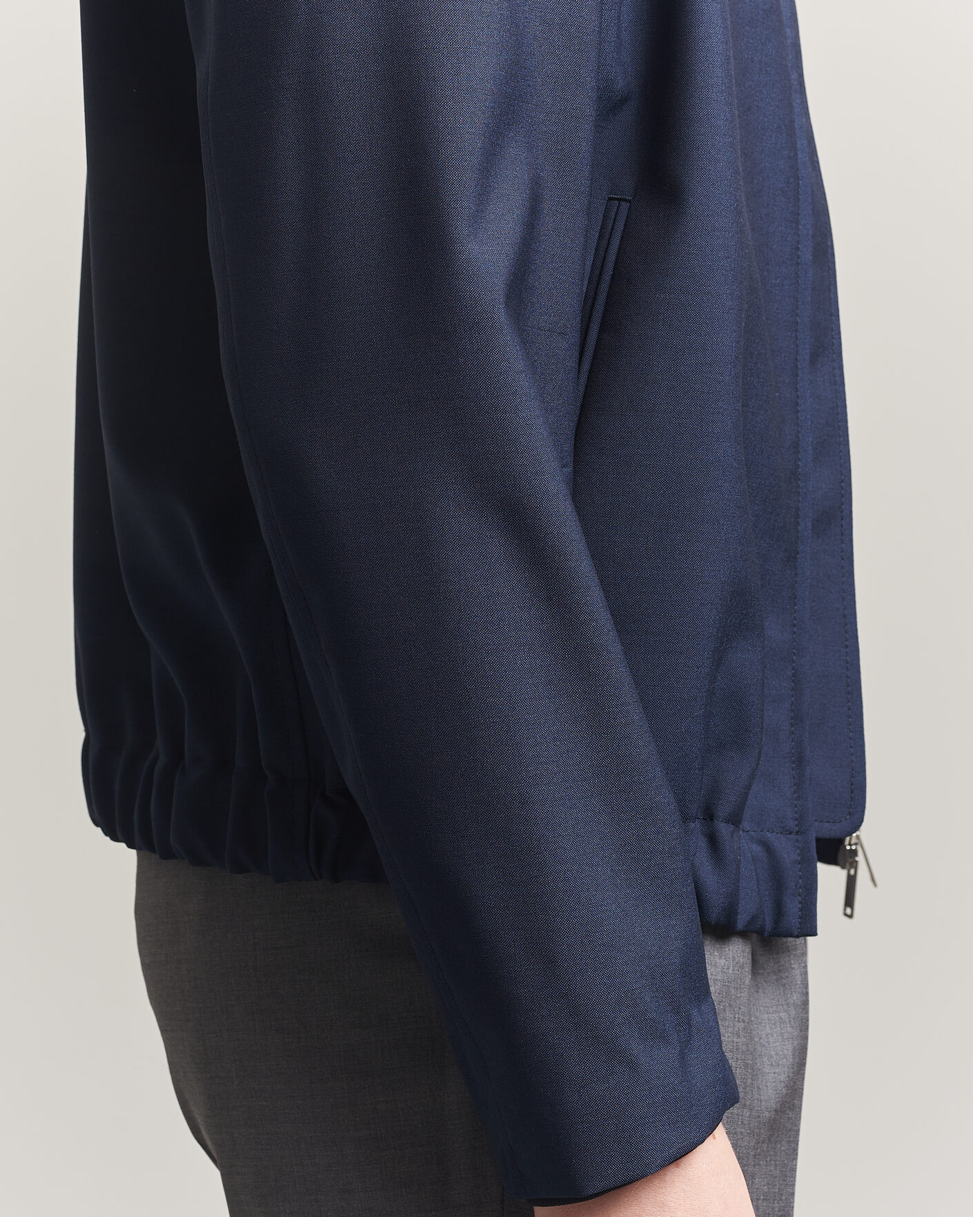 Mies | Takit | Incotex | Primo Wool Shirt Jacket Navy