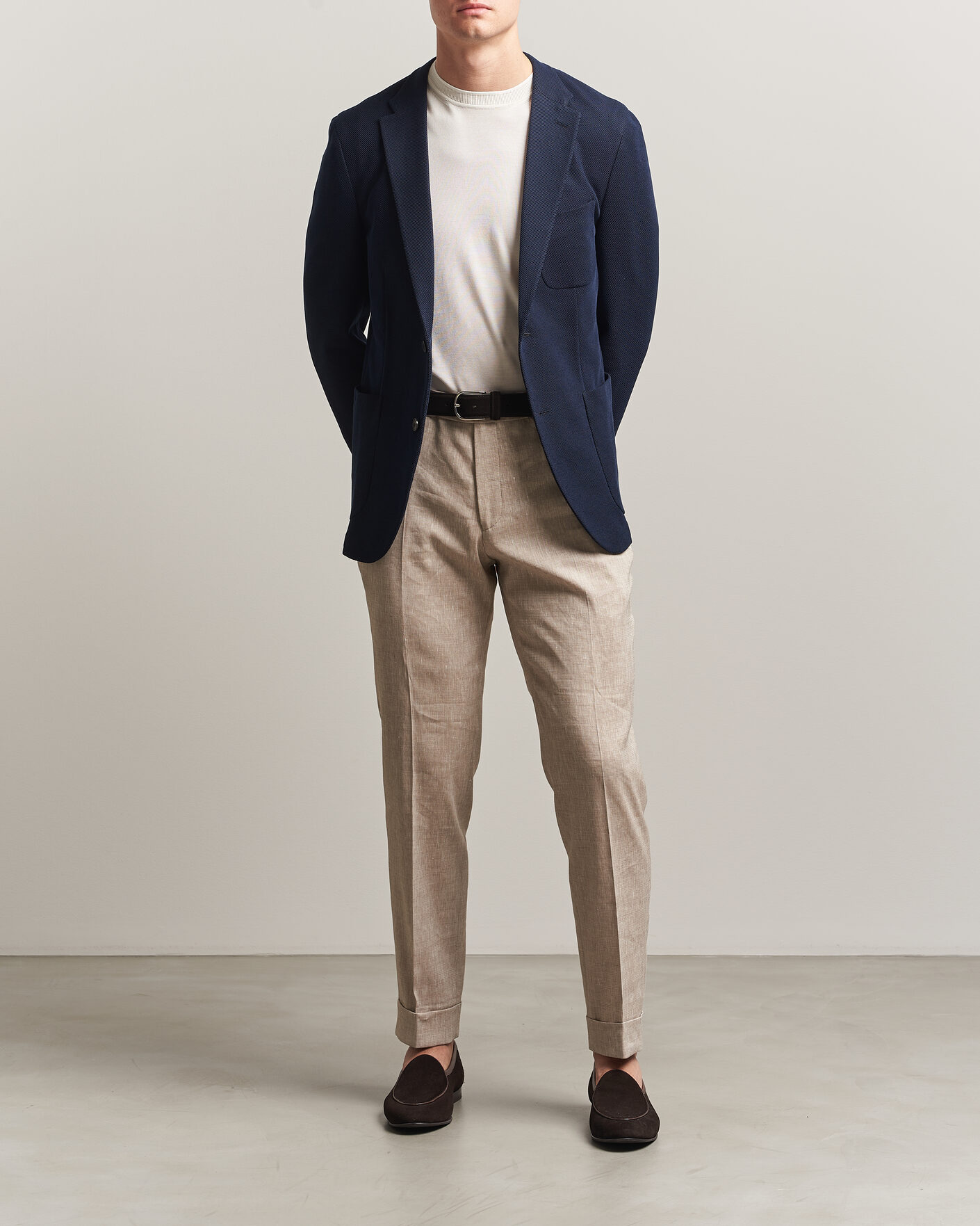 Mies | Pikkutakit | Incotex | Unconstructed Jersey Blazer Navy