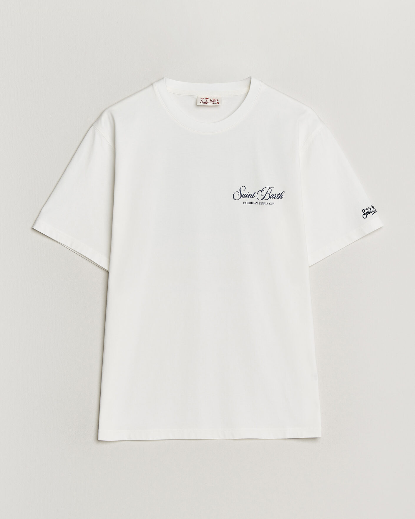 Mies | T-paidat | MC2 Saint Barth | Back Printed Cotton T-Shirt Gustavia Cup