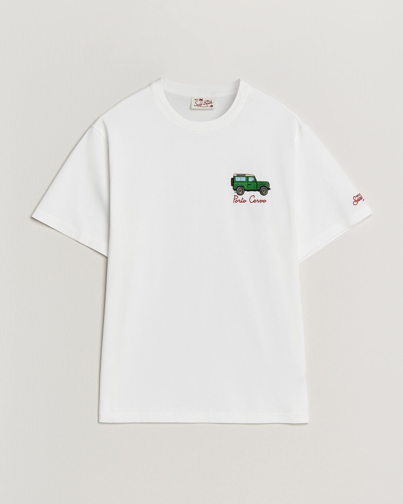 Mies | T-paidat | MC2 Saint Barth | Printed Cotton T-Shirt Car Cervo