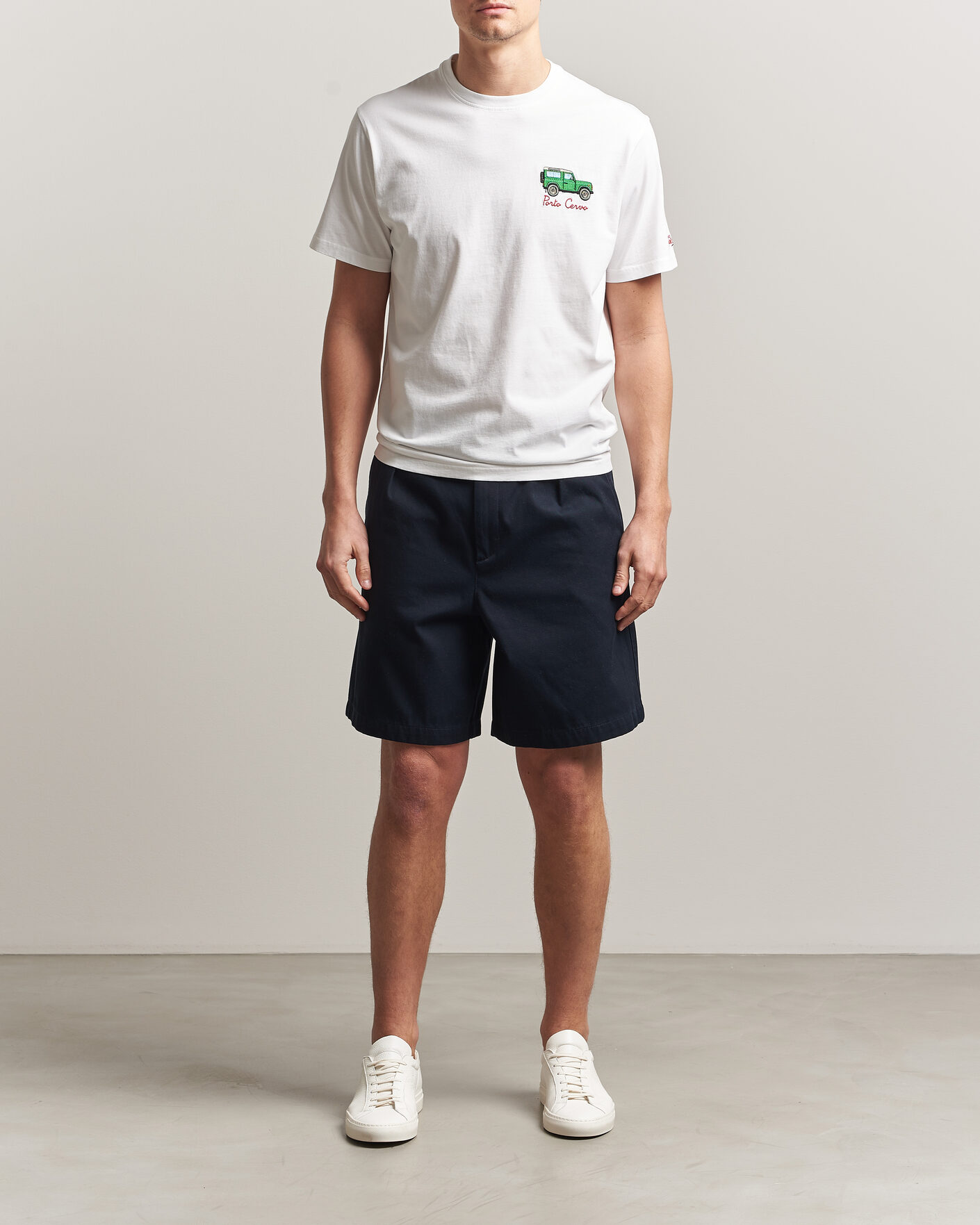 Mies | T-paidat | MC2 Saint Barth | Printed Cotton T-Shirt Car Cervo